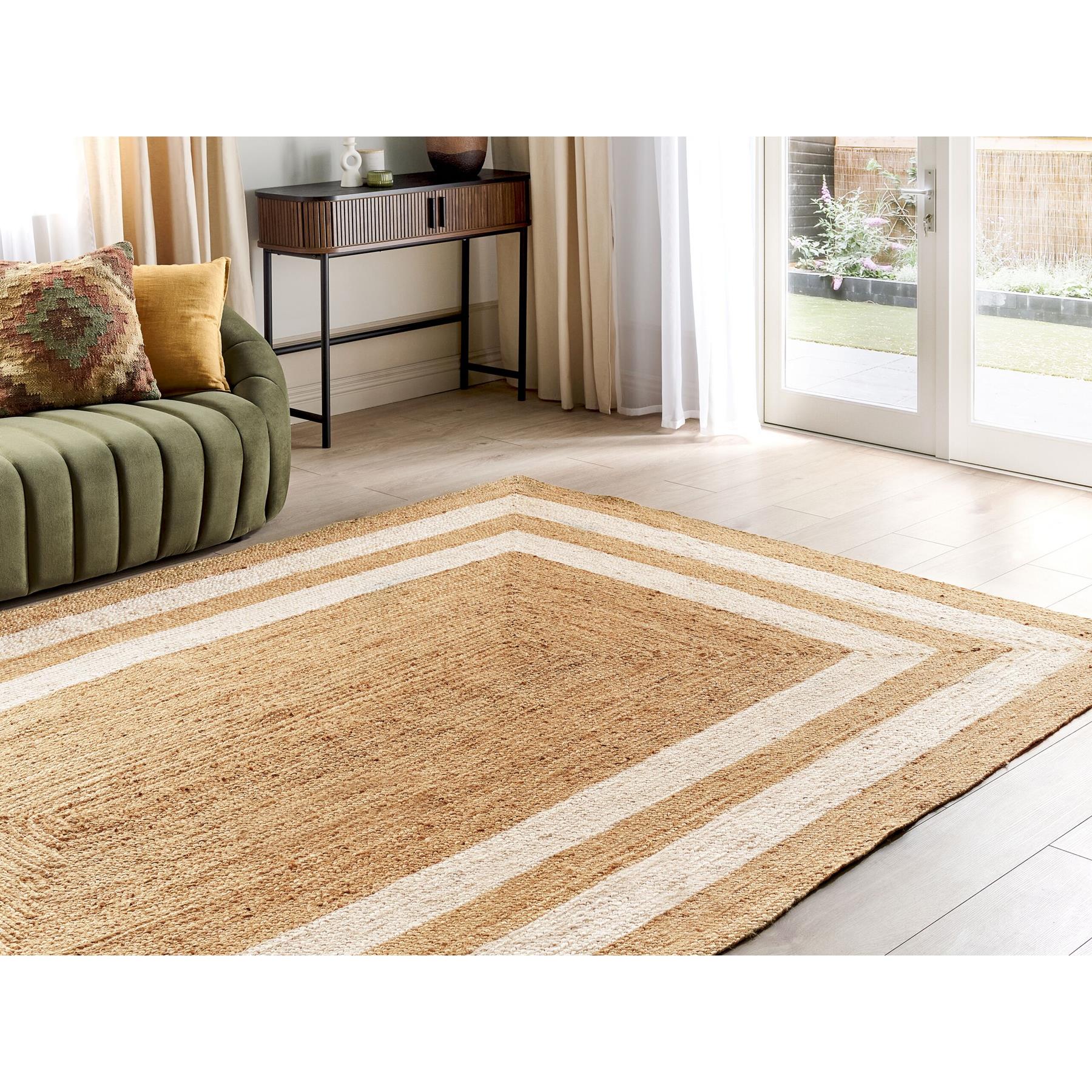 Beliani - GEMEREK- Vloerkleed - Beige - 200 x 300 cm - Jute