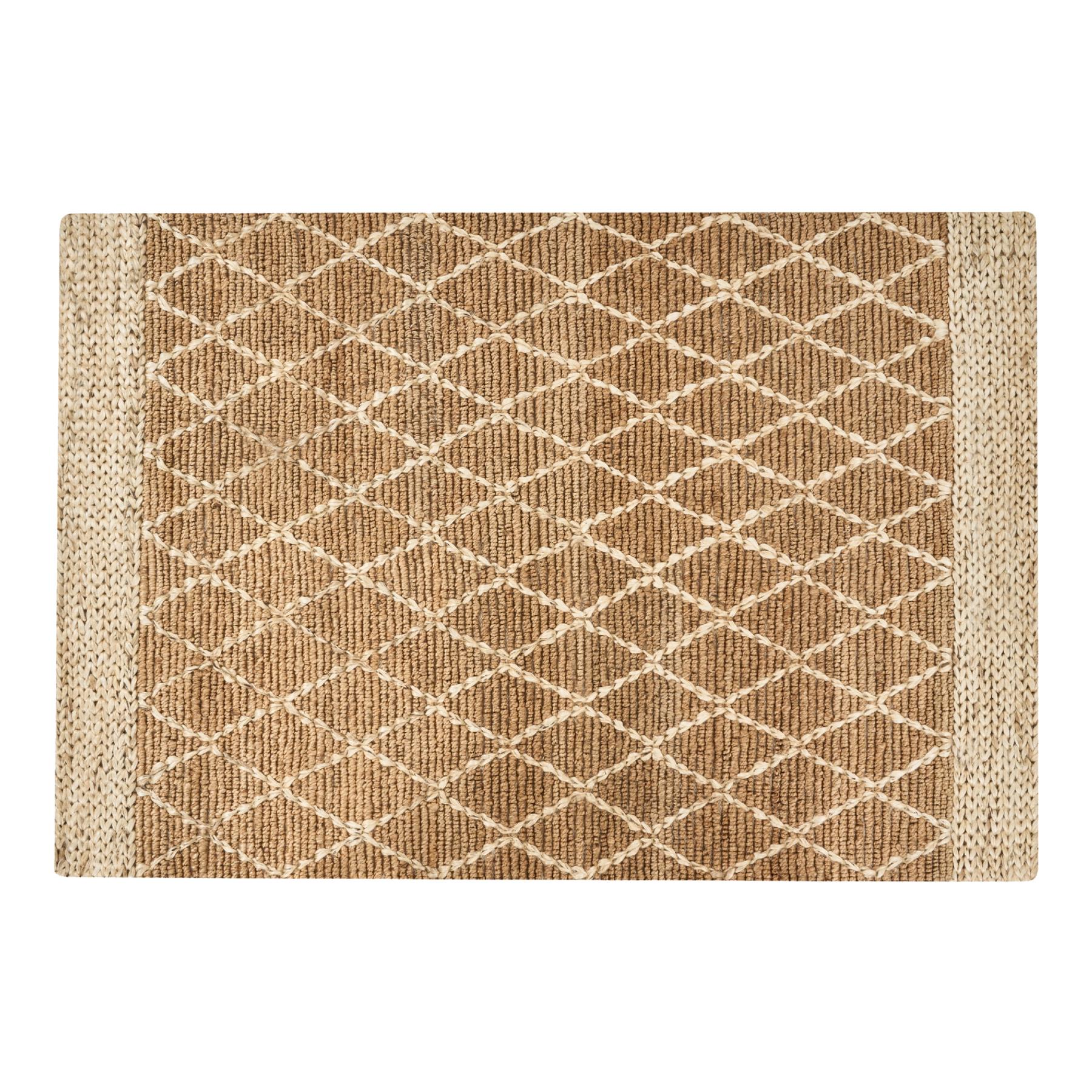 Beliani - ZORAVA - Laagpolig vloerkleed - Beige - 160 x 230 cm - Jute
