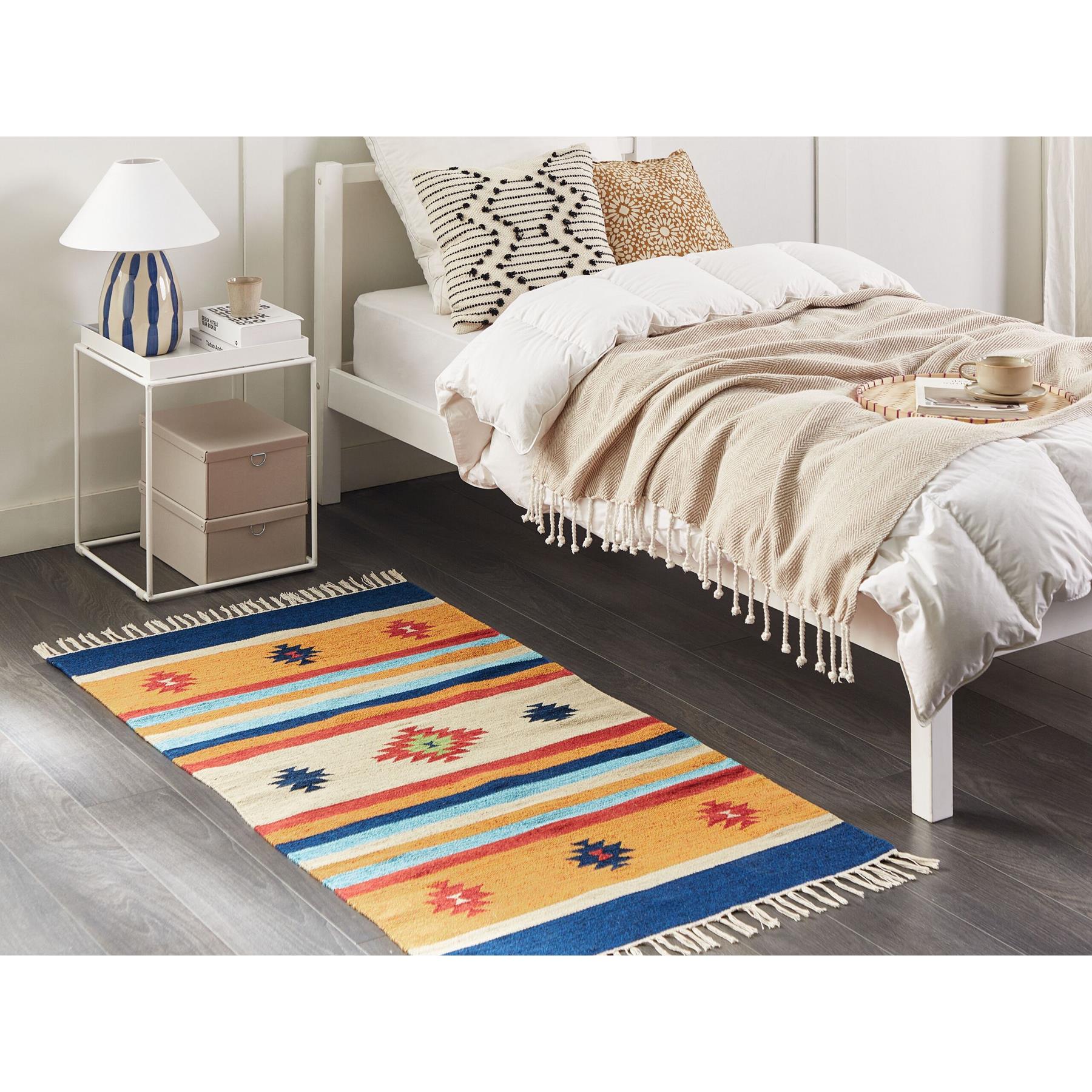 Beliani - TARONIK - Vloerkleed - Meerkleurig - 80 x 150 cm - Katoen