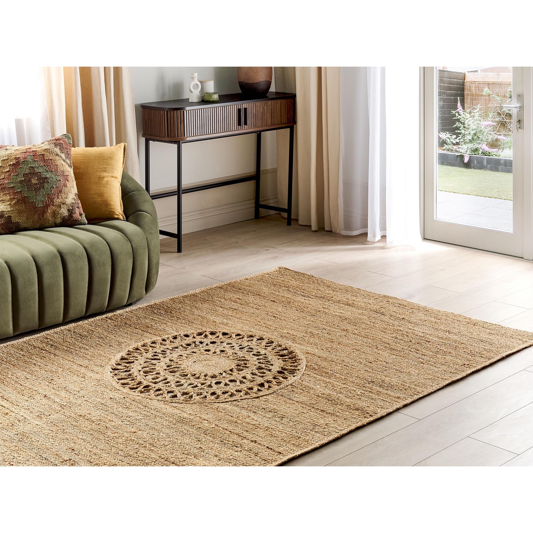 Beliani - BOGAZOREN - Vloerkleed - Beige - 160 x 230 cm - Jute