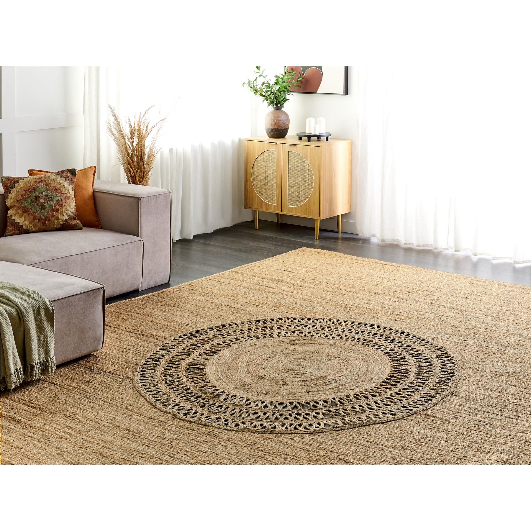 Beliani - BOGAZOREN - Vloerkleed - Beige - 300 x 400 cm - Jute