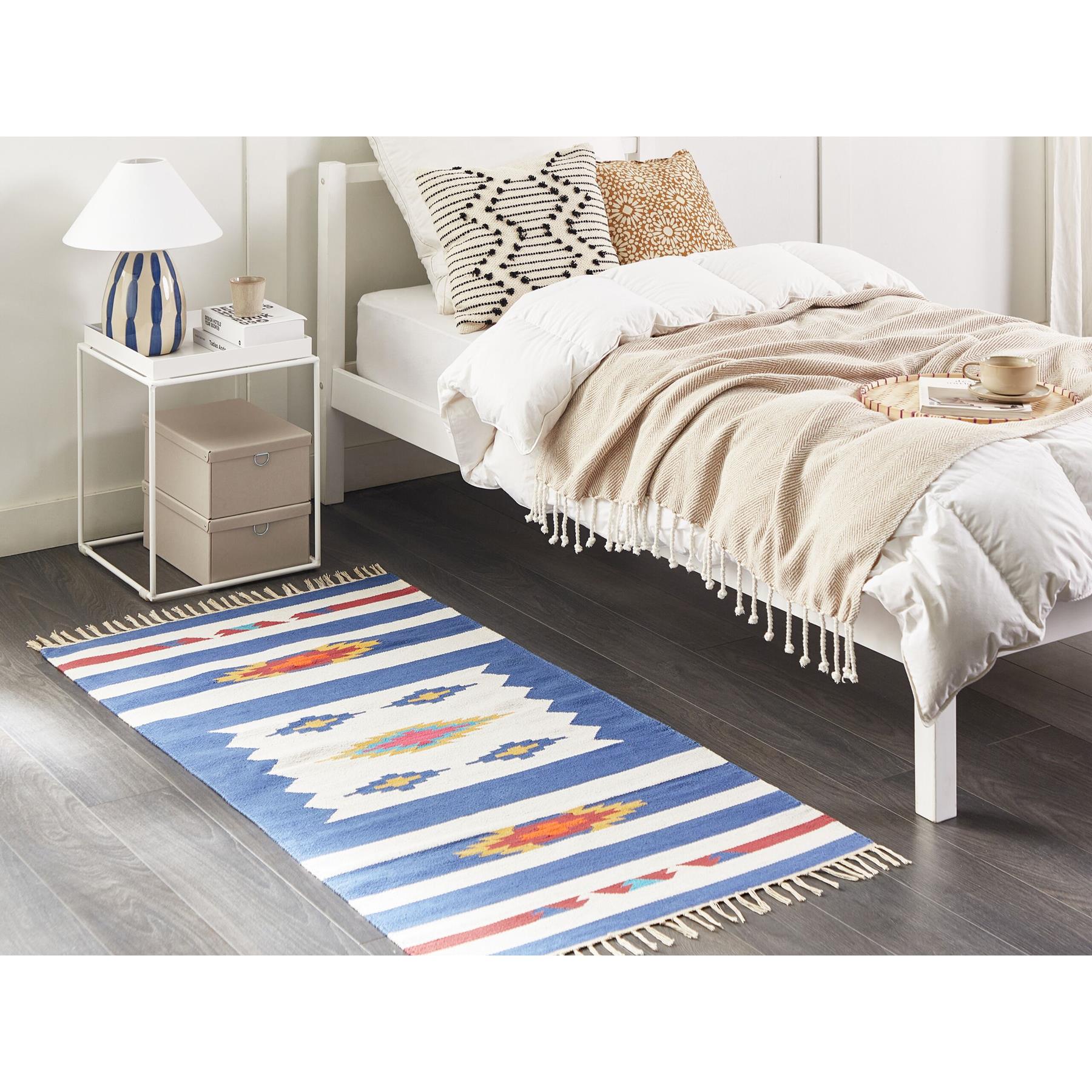 Beliani - VARSER - Vloerkleed - Meerkleurig - 80 x 150 cm - Katoen