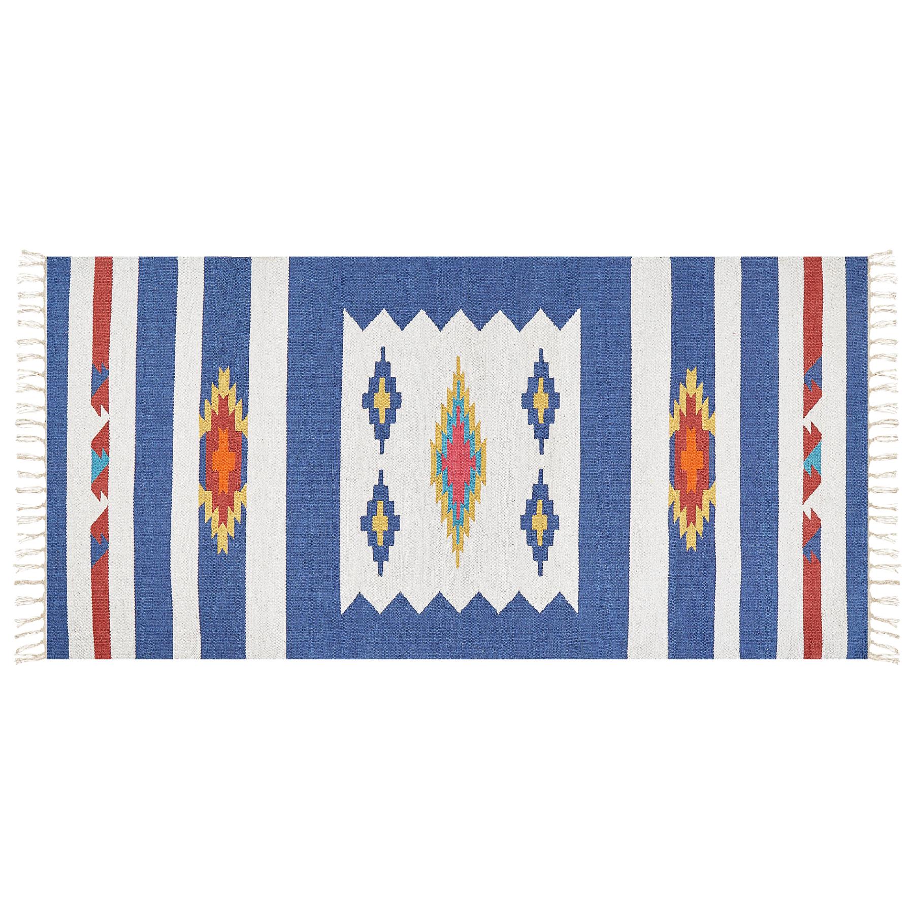 Beliani - VARSER - Vloerkleed - Meerkleurig - 80 x 150 cm - Katoen