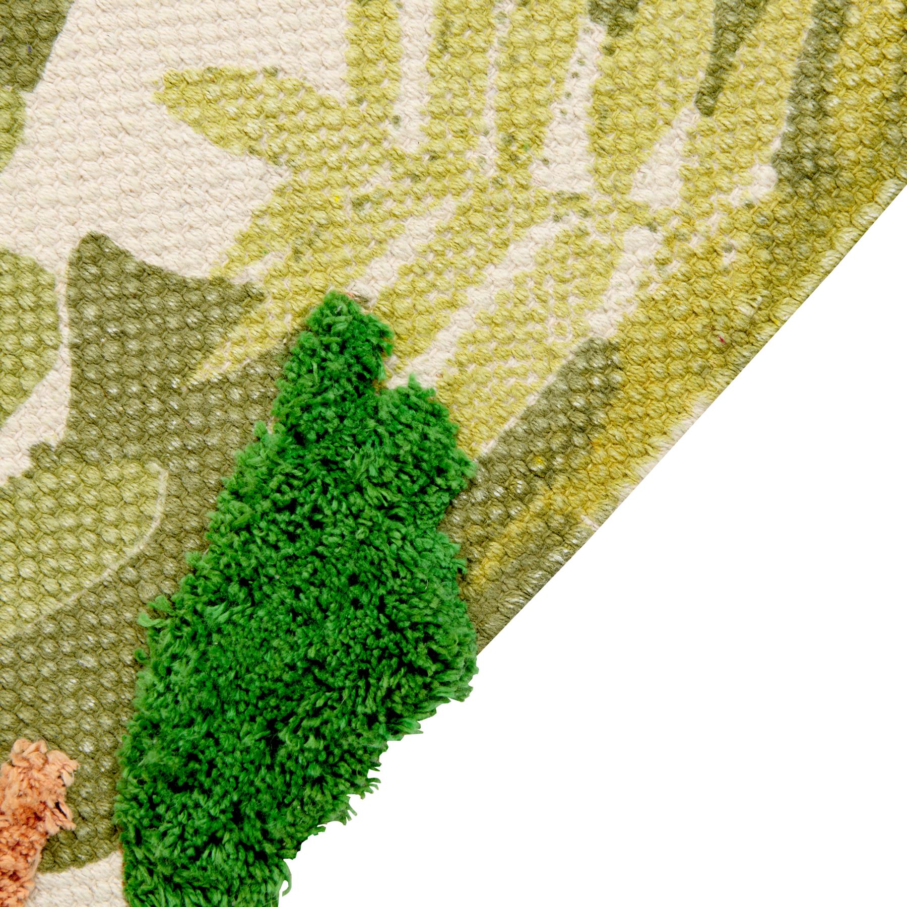Beliani - JANHTO - Vloerkleed - Lichtgroen - Katoen