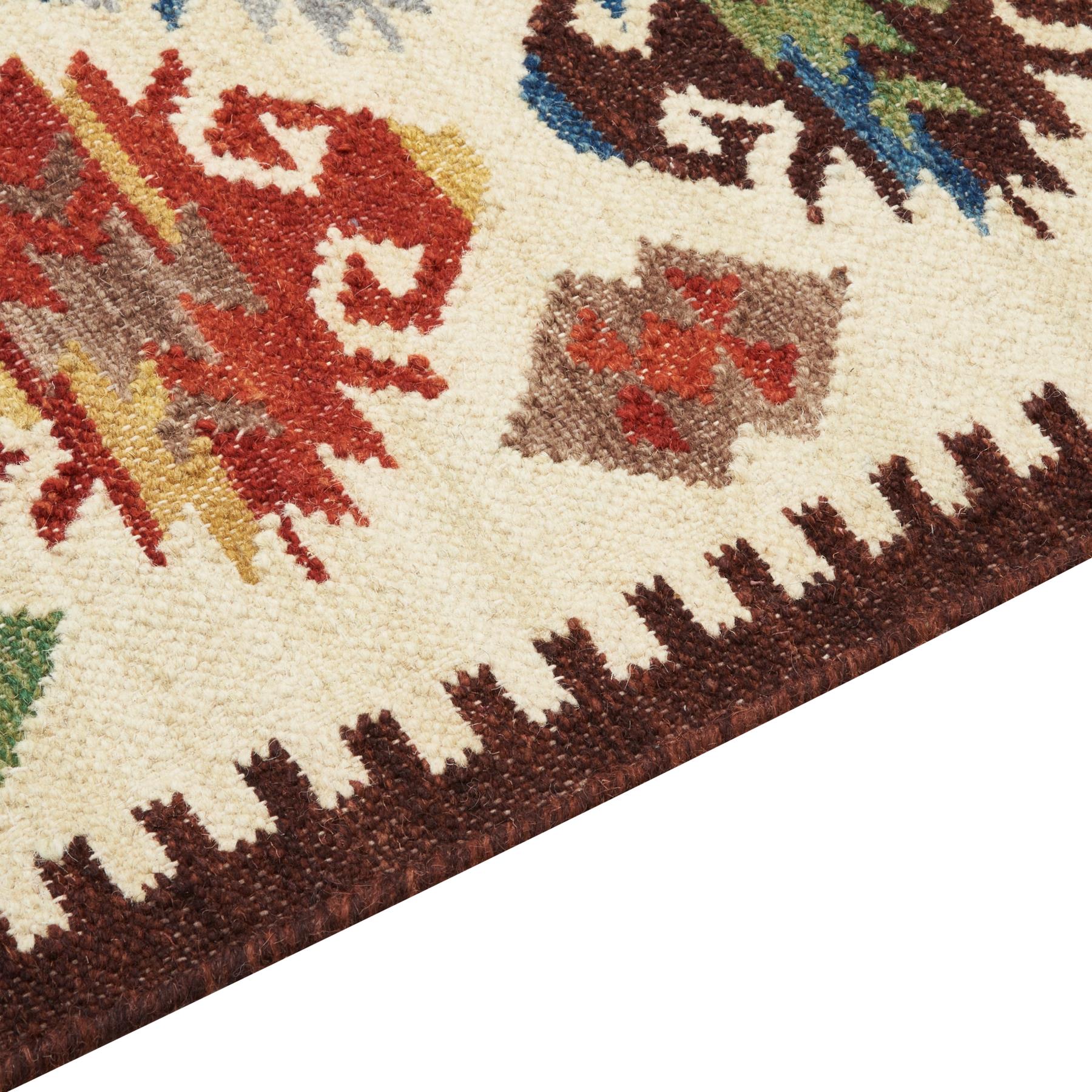Beliani-AKNALICH-Kelim vloerkleed-Multicolor-160 x 230 cm-Wol