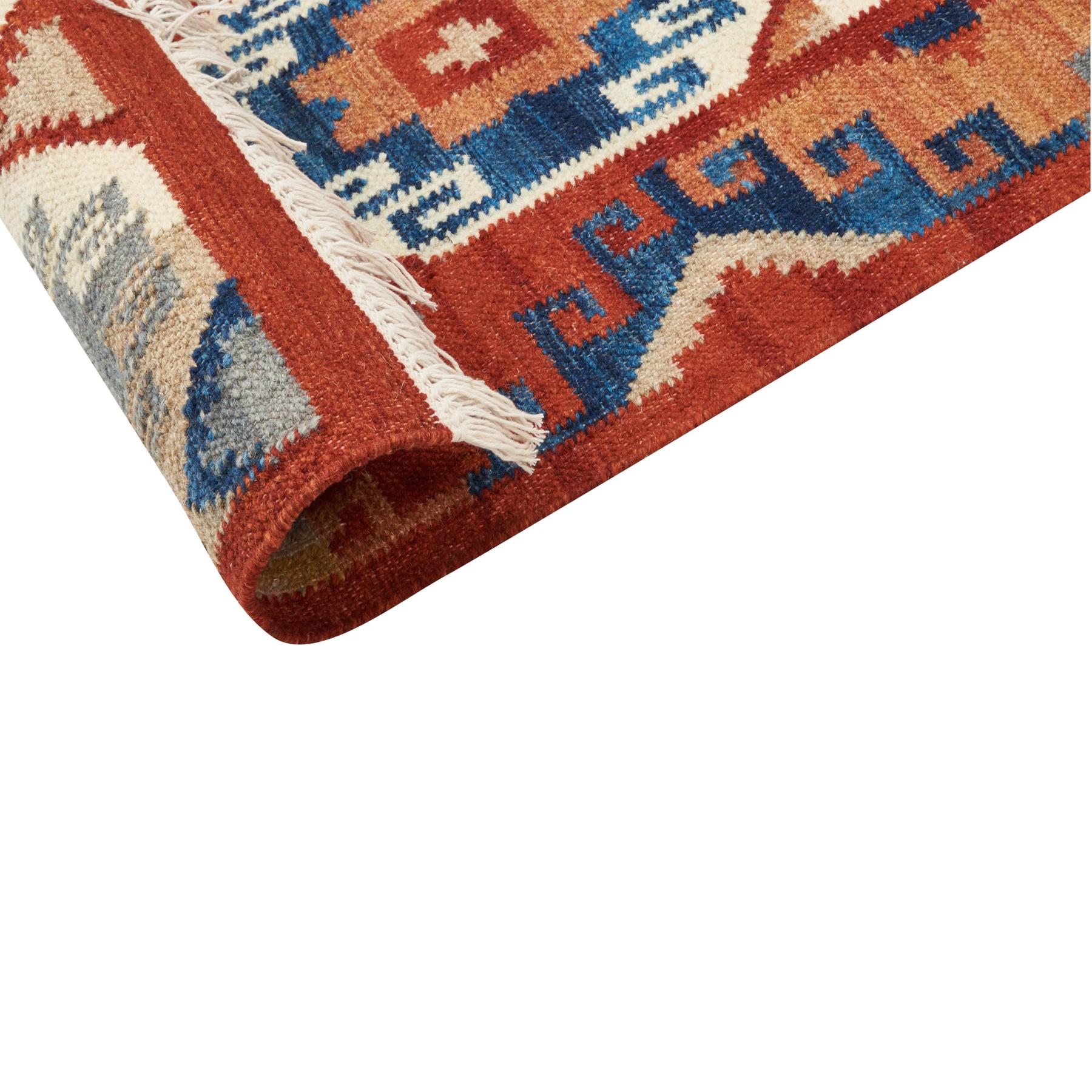Beliani - LUSARAT - Kelim vloerkleed - Multicolor - 80 x 150 cm - Wol