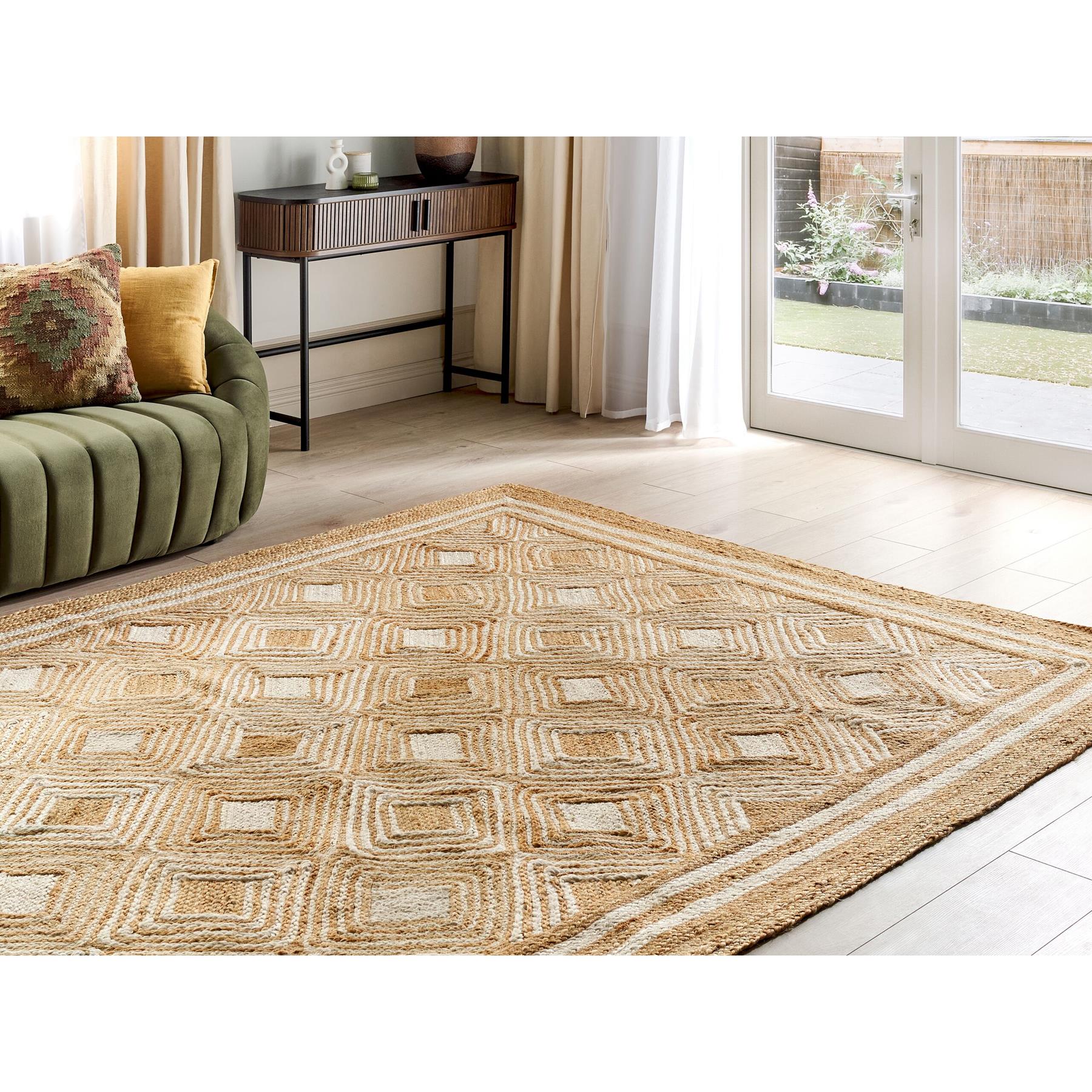 Beliani - MENGEN - Vloerkleed - Beige - 200 x 300 cm - Jute