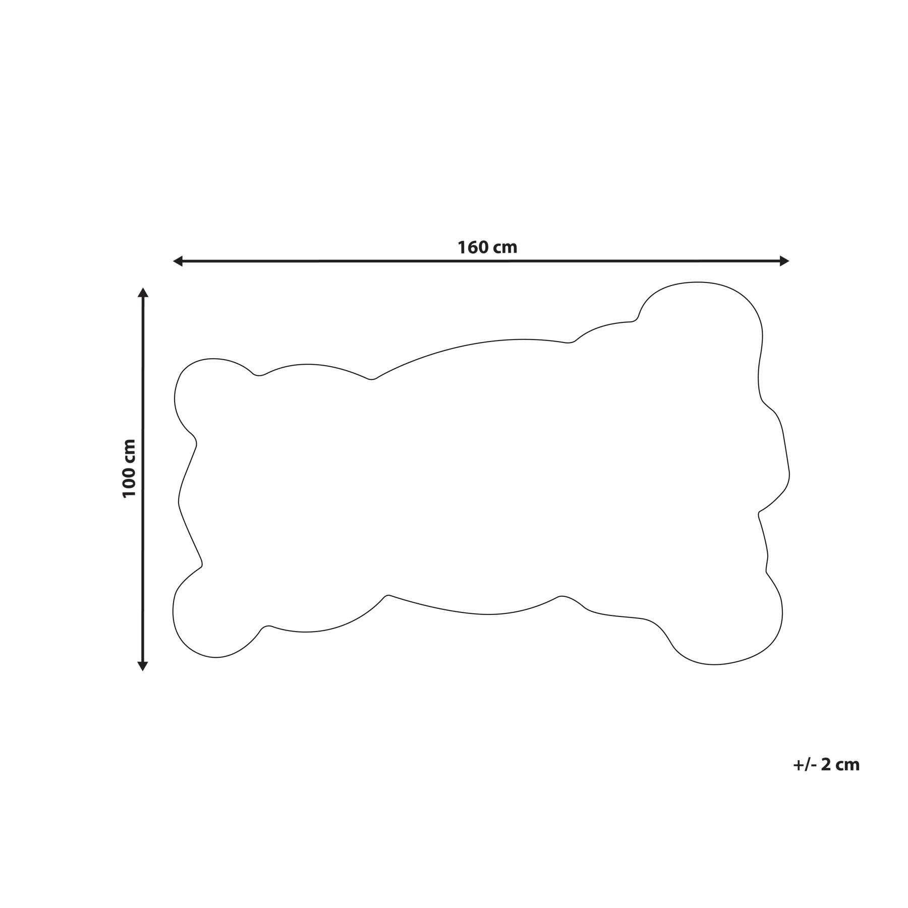 Beliani - JINGJING - Kindervloerkleed - Zwart|Wit - 100 x 160 cm - Wol
