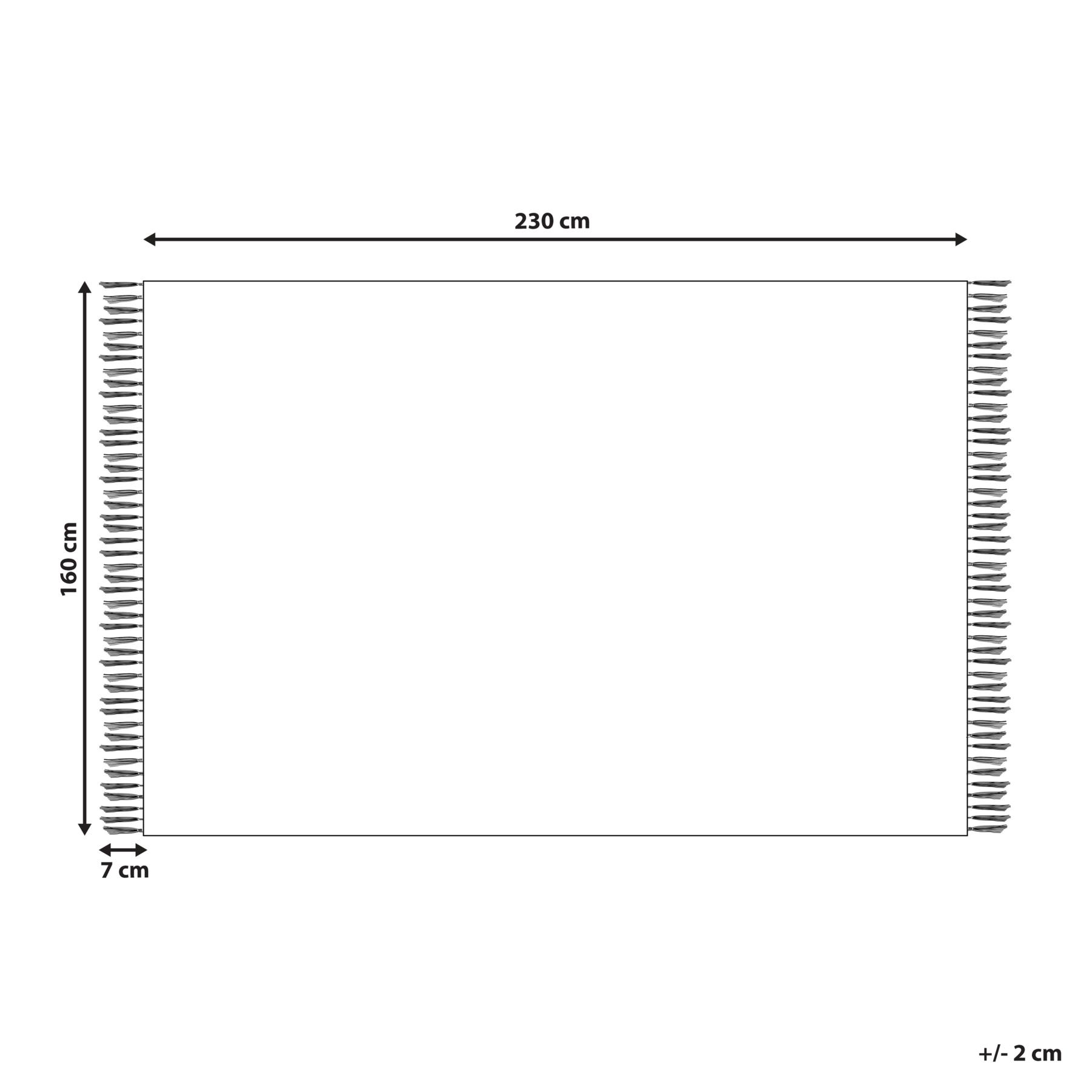 Beliani - PARAKAR - Vloerkleed - Meerkleurig - 160 x 230 cm - Katoen