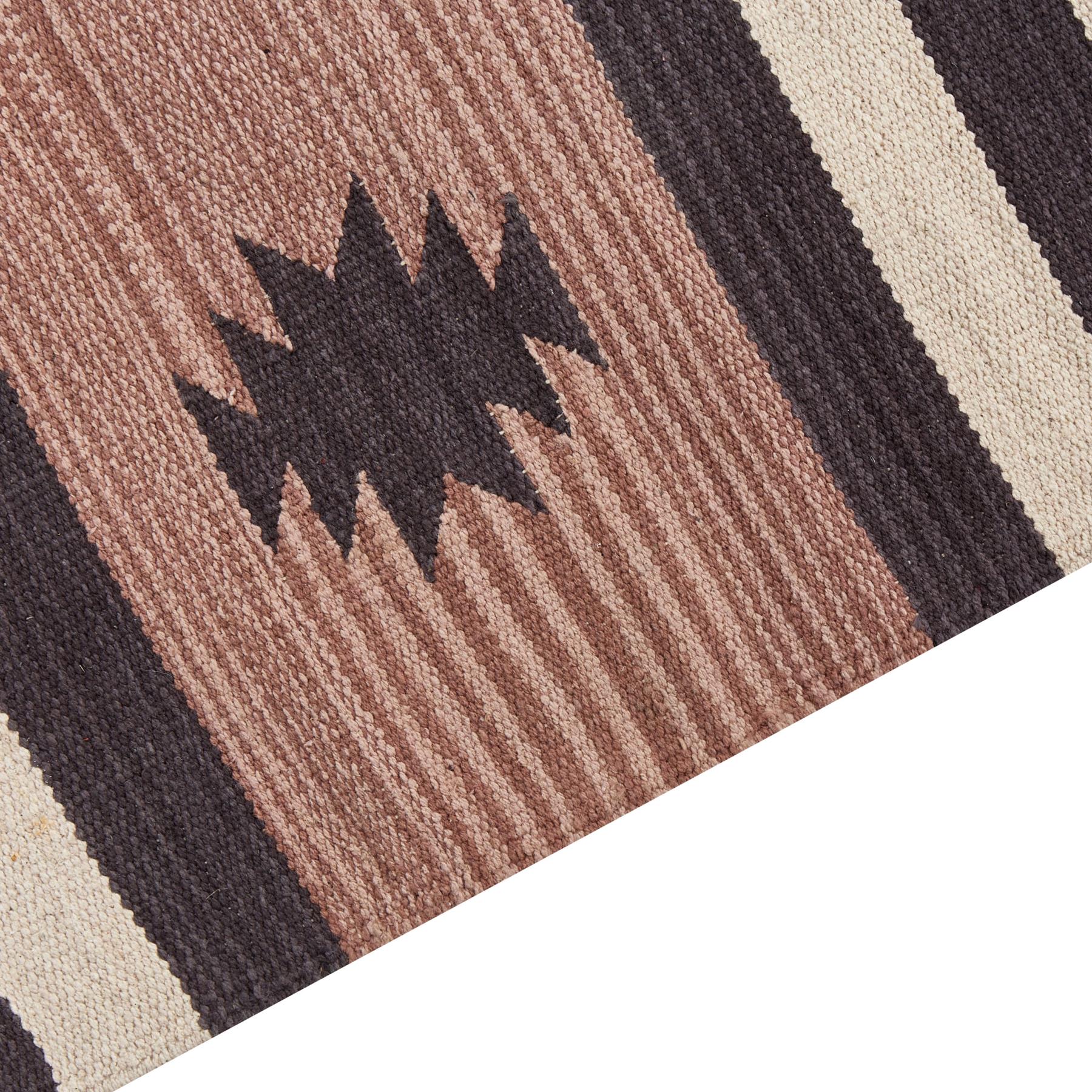 Beliani - ARAGATS - Vloerkleed - Beige|bruin - 200 x 300 cm - Katoen