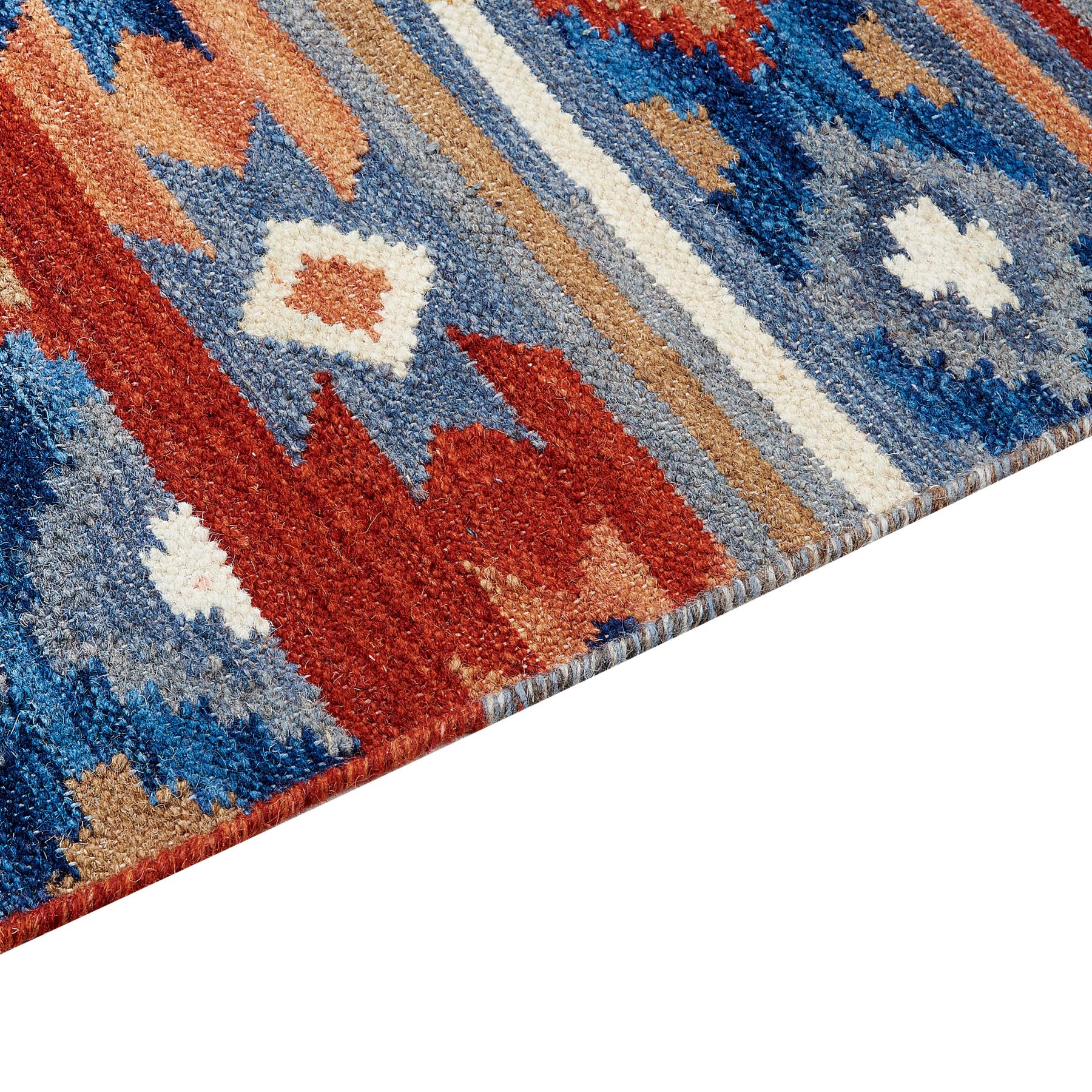 Beliani-NORAKERT-Kelim vloerkleed-Multicolor-200 x 300 cm-Wol
