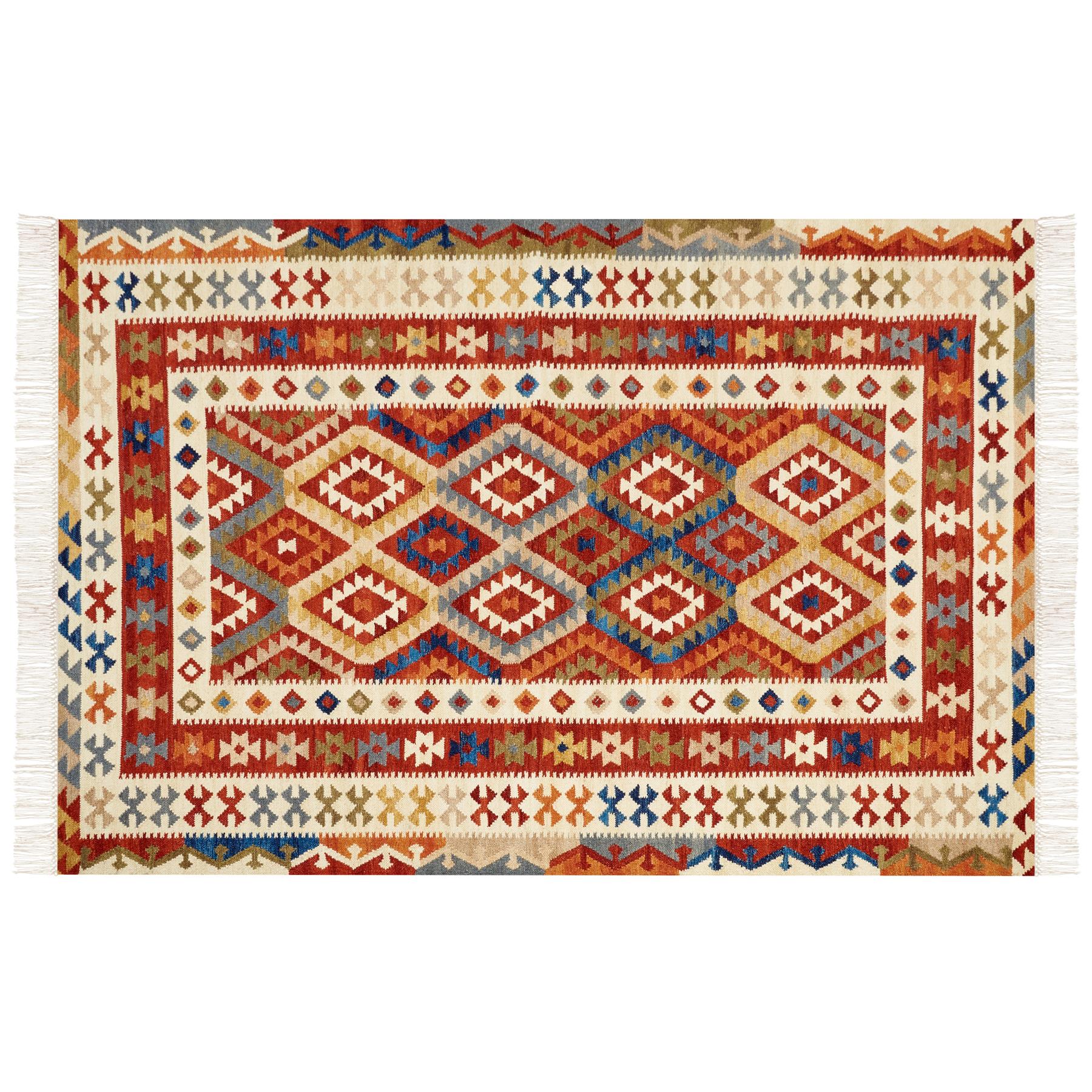 Beliani - OSHAKAN - Kelim vloerkleed - Multicolor - 200 x 300 cm - Wol