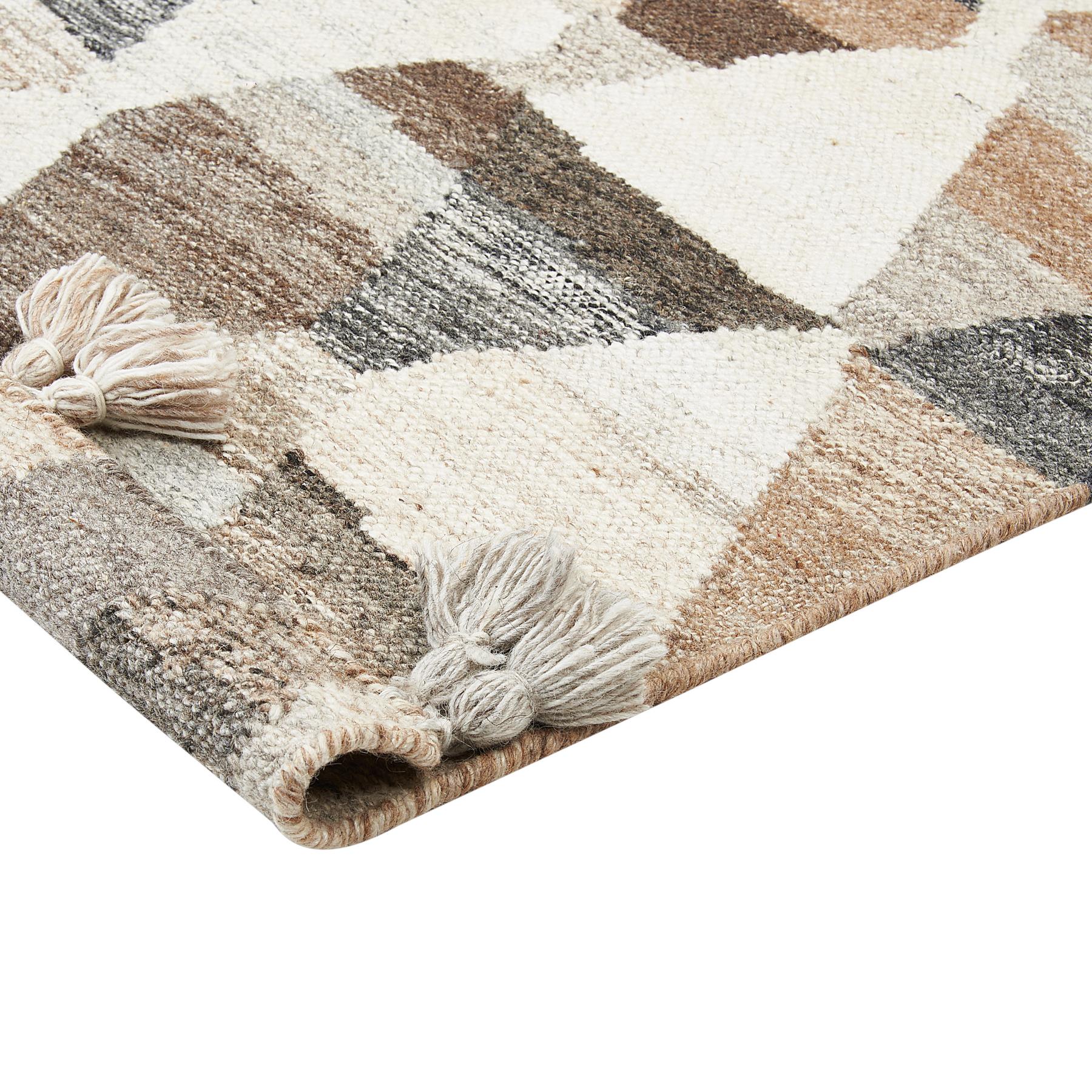 Beliani - ARGAVAND - Kelim vloerkleed - Multicolor - 80 x 150 cm - Wol