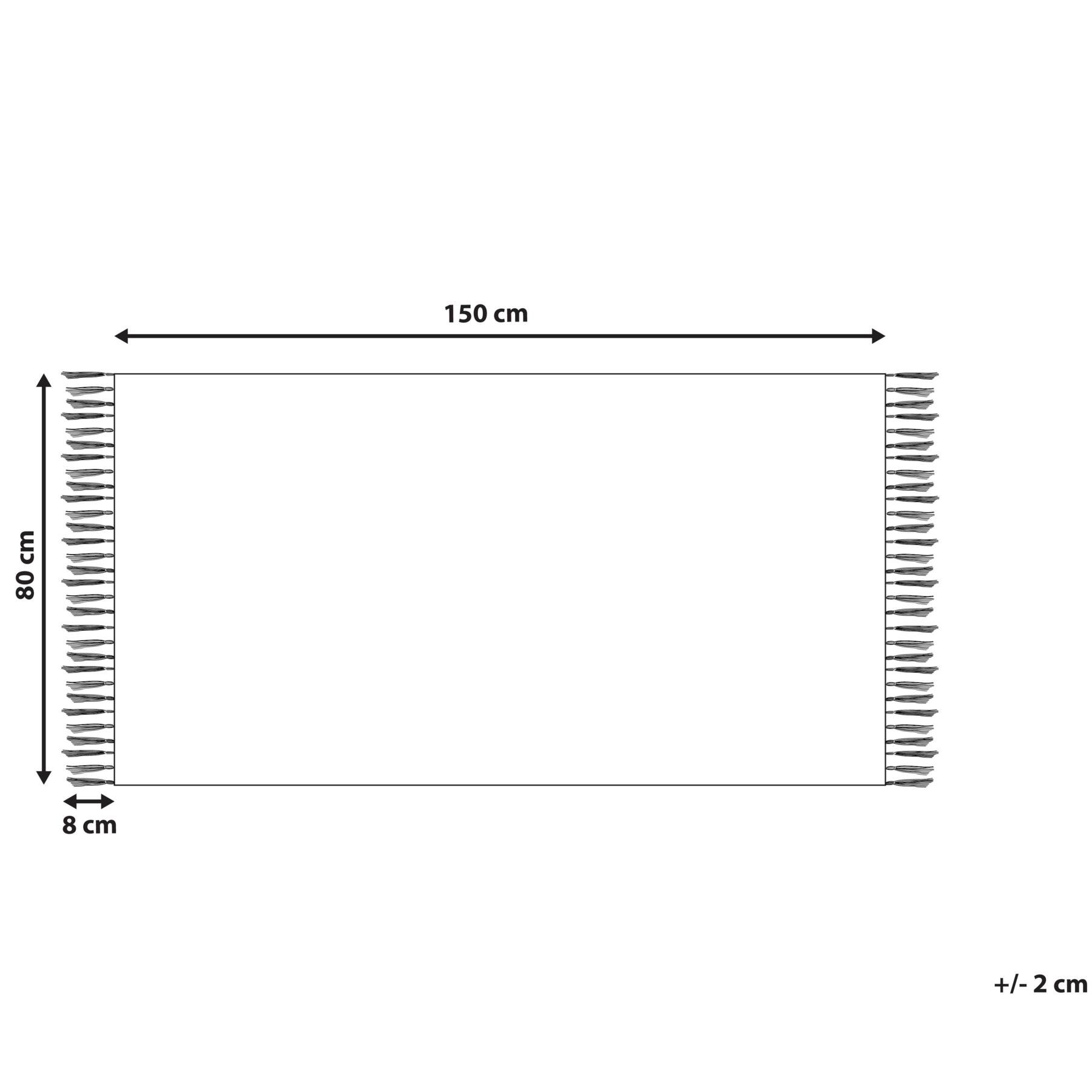 Beliani-ANSAR-Laagpolig vloerkleed-Gebroken wit-80 x 150 cm-Katoen