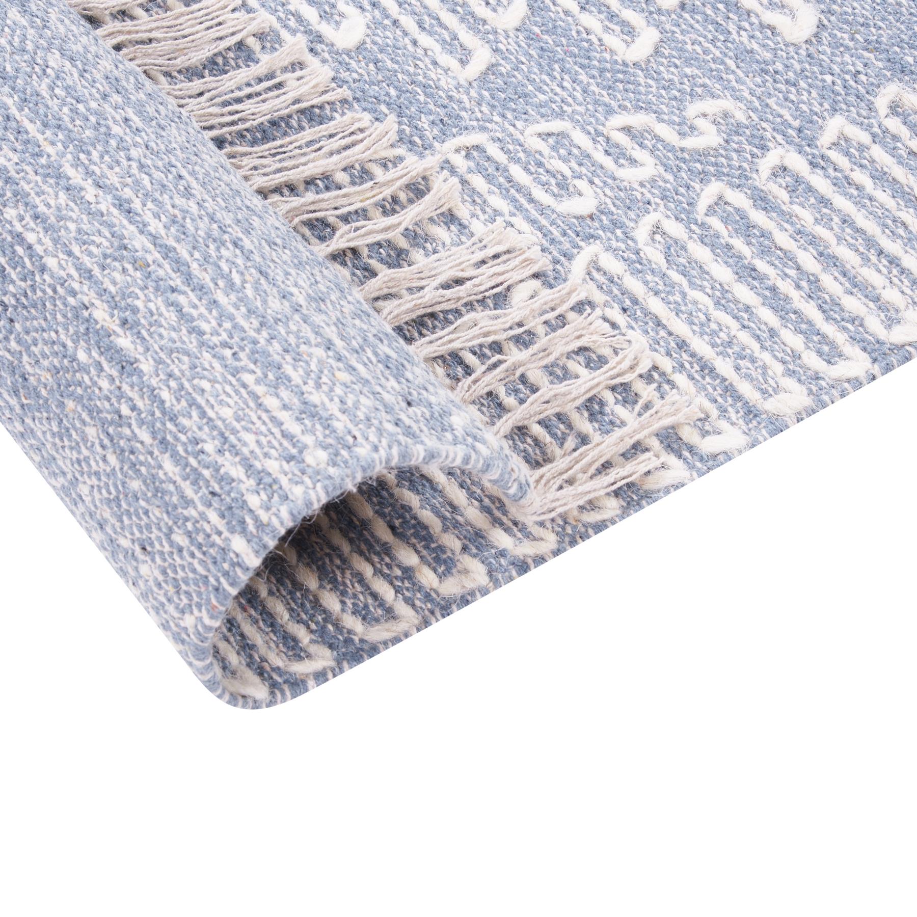 Beliani-ANSAR-Laagpolig vloerkleed-Gebroken wit-80 x 150 cm-Katoen