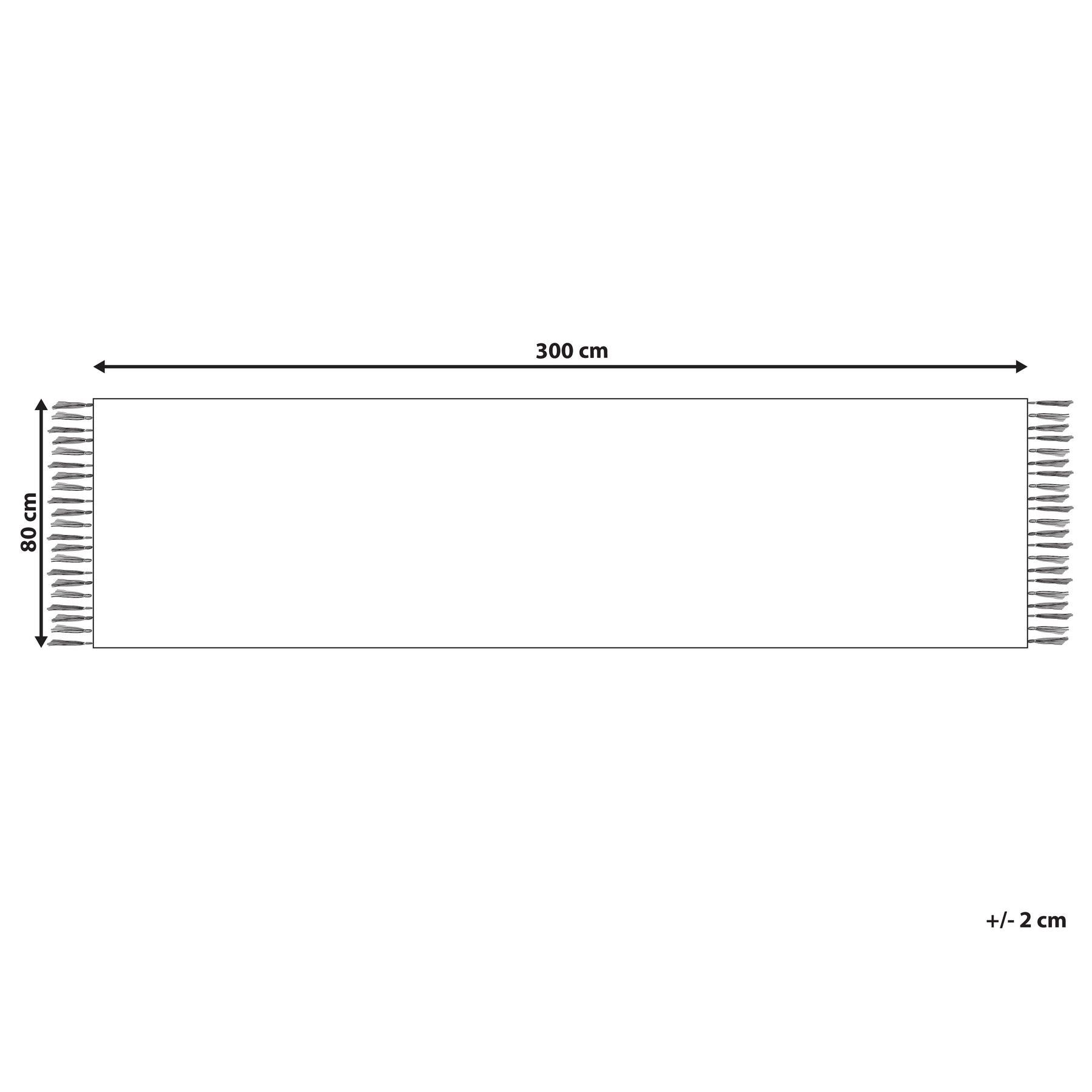 Beliani - MARGARA - Vloerkleed - Meerkleurig - 80 x 300 cm - Katoen