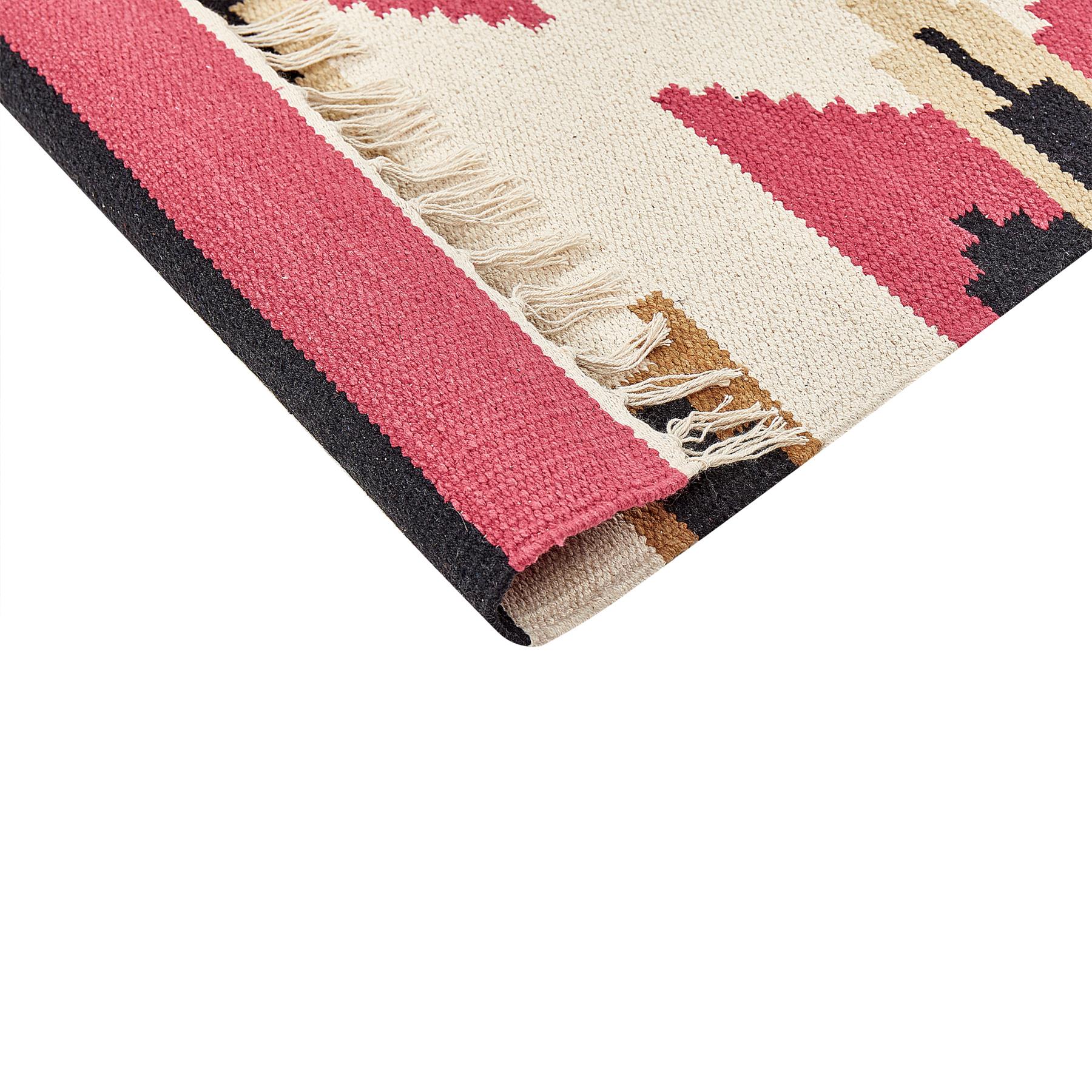 Beliani - GARNI - Vloerkleed - Meerkleurig - 80 x 150 cm - Katoen