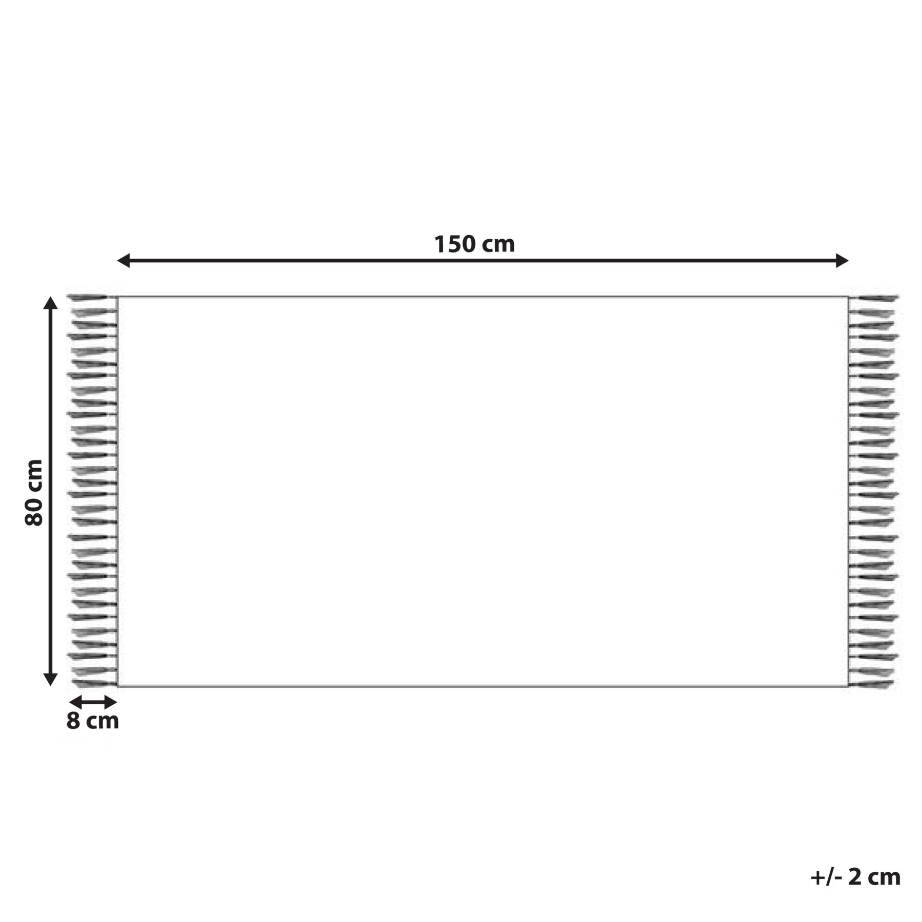 Beliani - JRARAT - Kelim vloerkleed - Multicolor - 80 x 150 cm - Wol