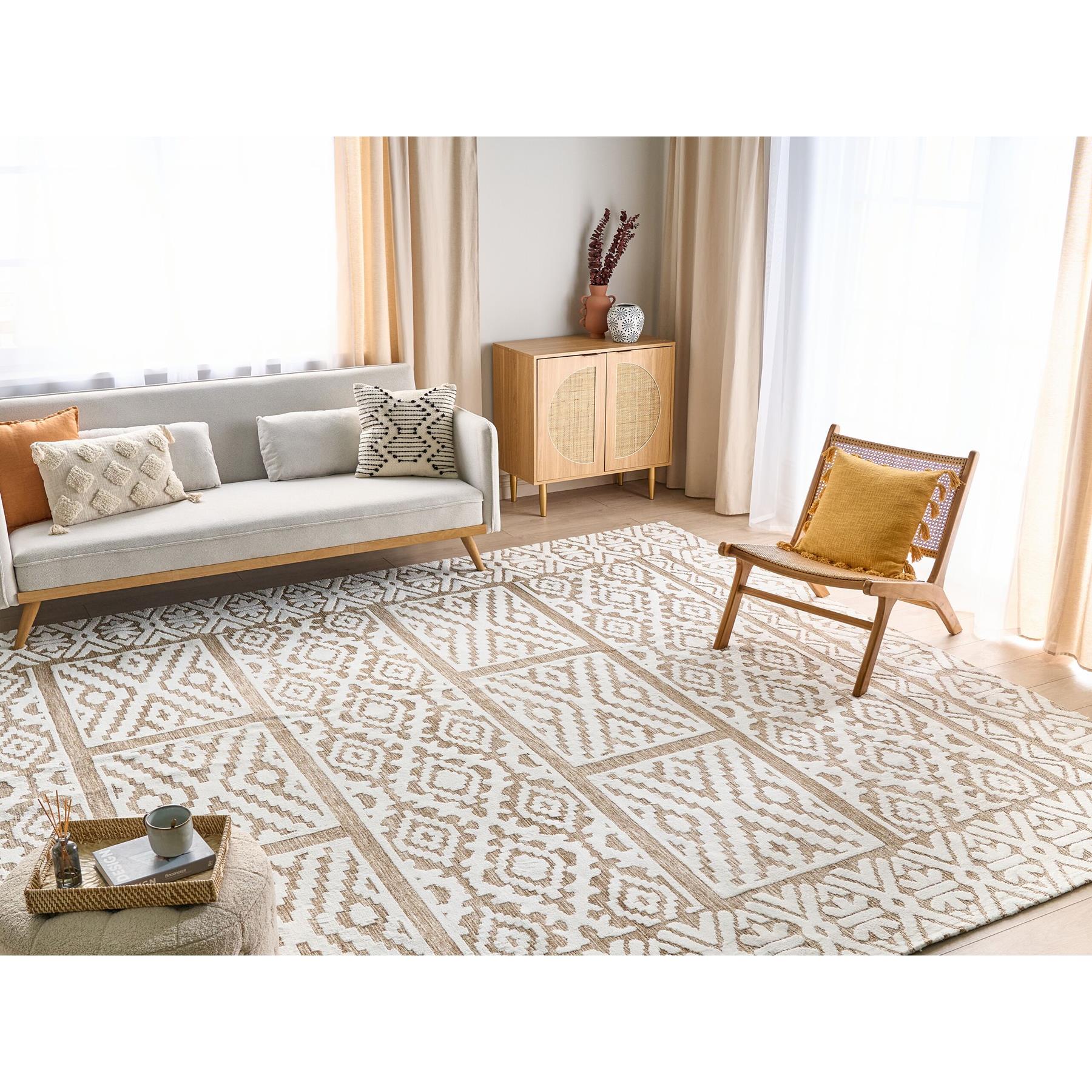 Beliani - GOGAI - Vloerkleed - Crème|Beige - 300 x 400 cm - Polyester