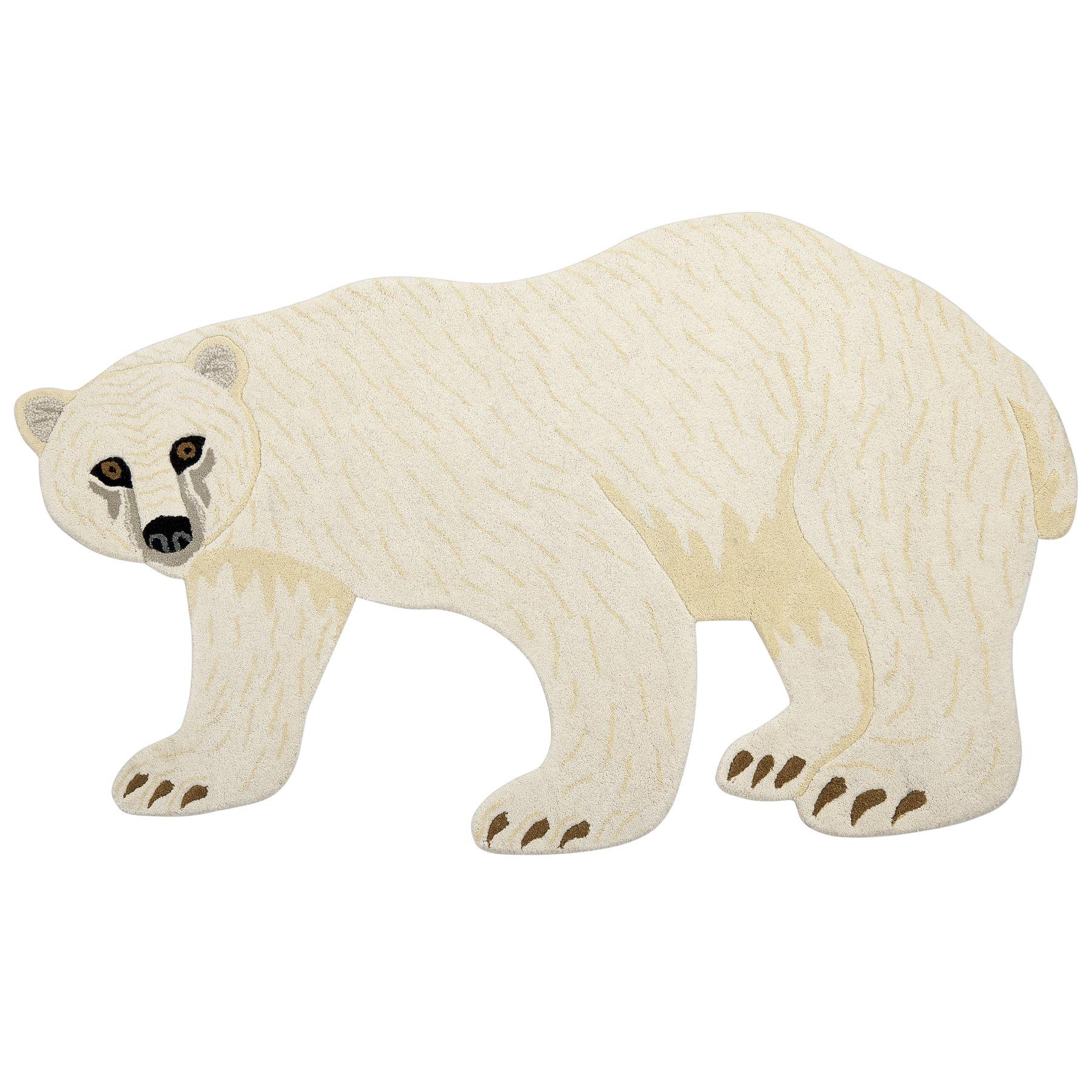 Beliani - IOREK - Kindervloerkleed - Gebroken wit - 100 x 160 cm - Wol