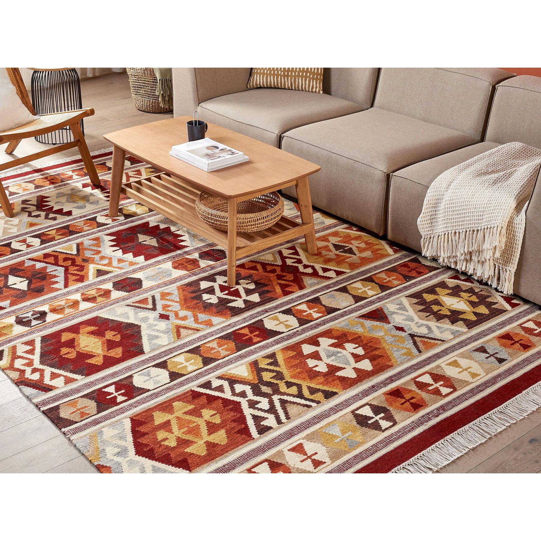 Beliani - AYGAVAN - Kelim vloerkleed - Multicolor - 200 x 300 cm - Wol