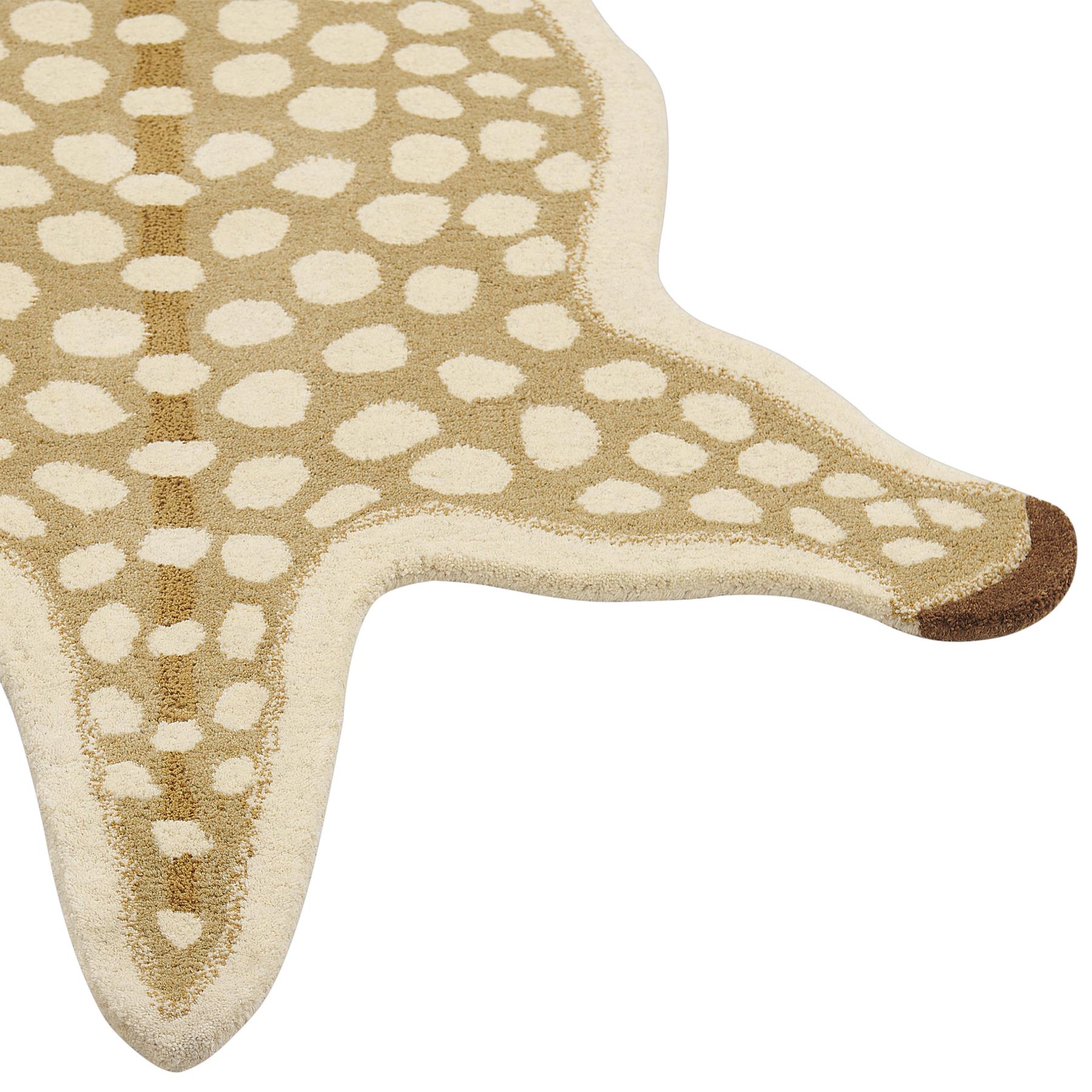 Beliani - YONA - Kindervloerkleed - Beige - 100 x 160 cm - Wol