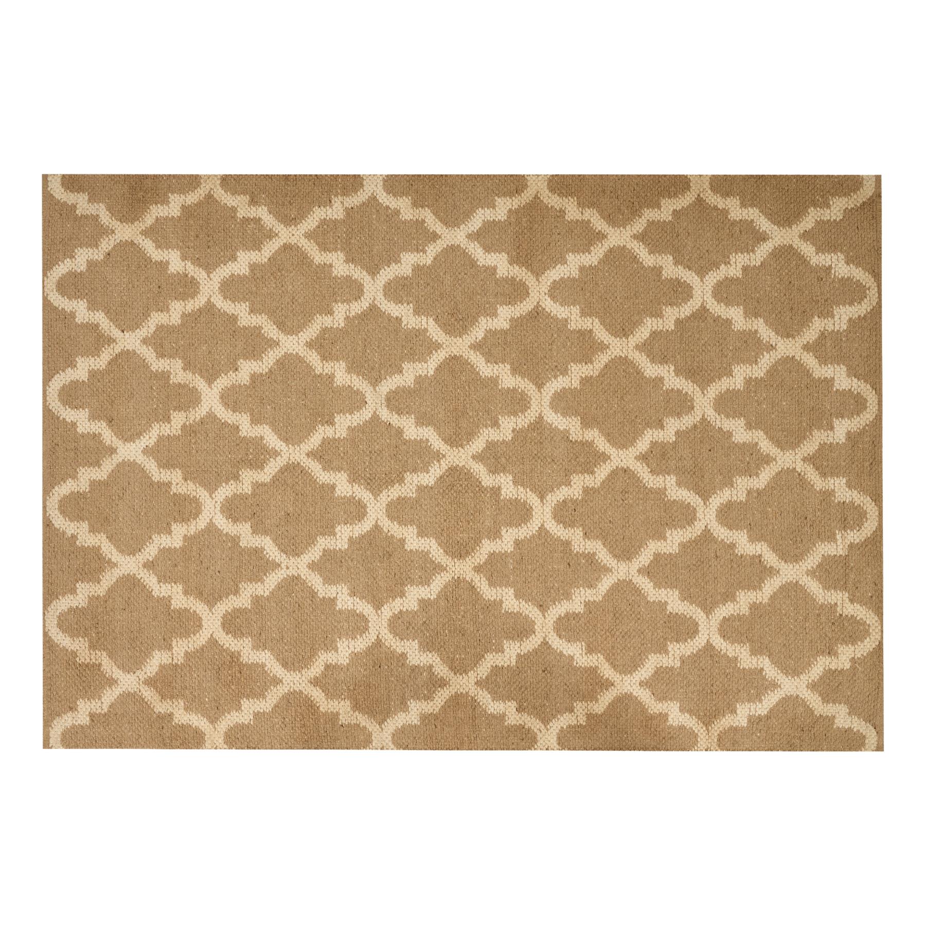 Beliani - MERMER - Laagpolig vloerkleed - Beige - 160 x 230 cm - Jute