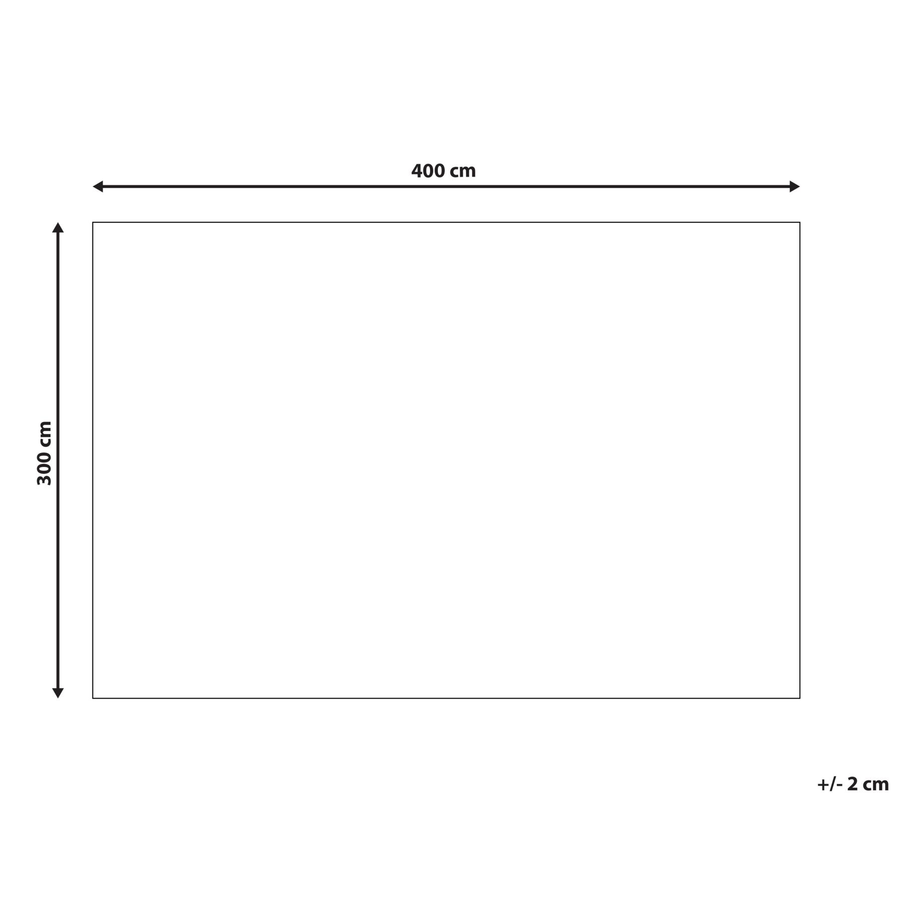 Beliani - SIBI - Vloerkleed - Wit|Grijs - 300 x 400 cm - Polyester