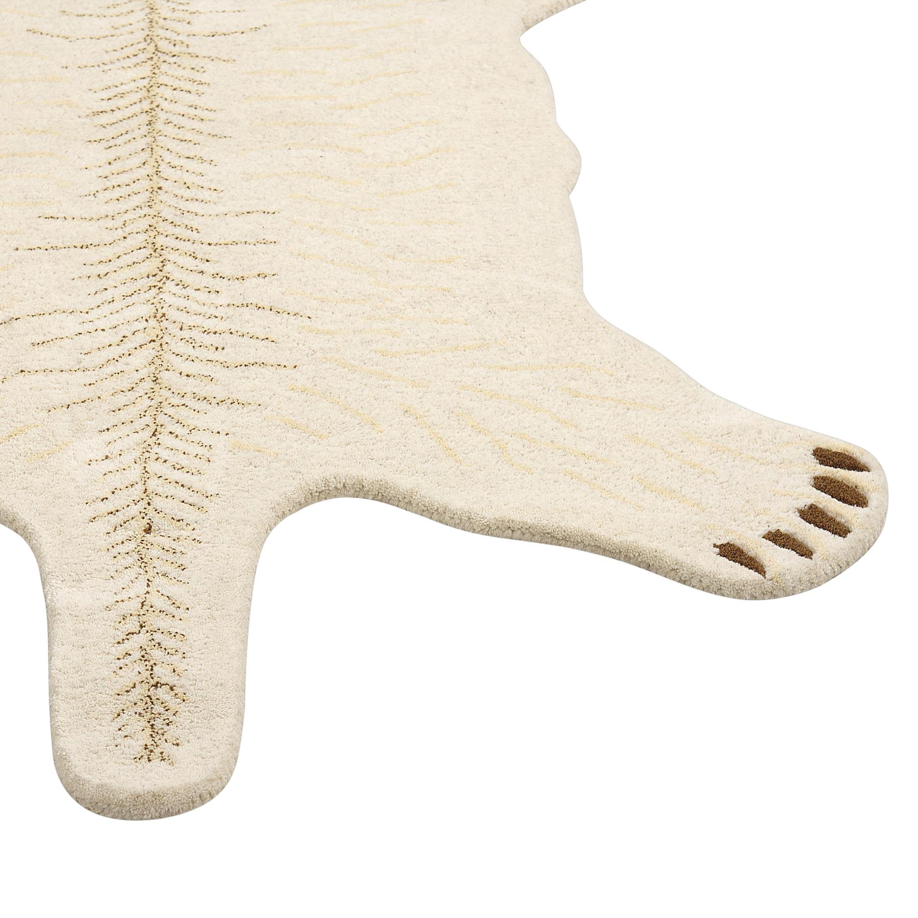 Beliani - TAQQIQ - Kindervloerkleed - Wit - 100 x 160 cm - Wol