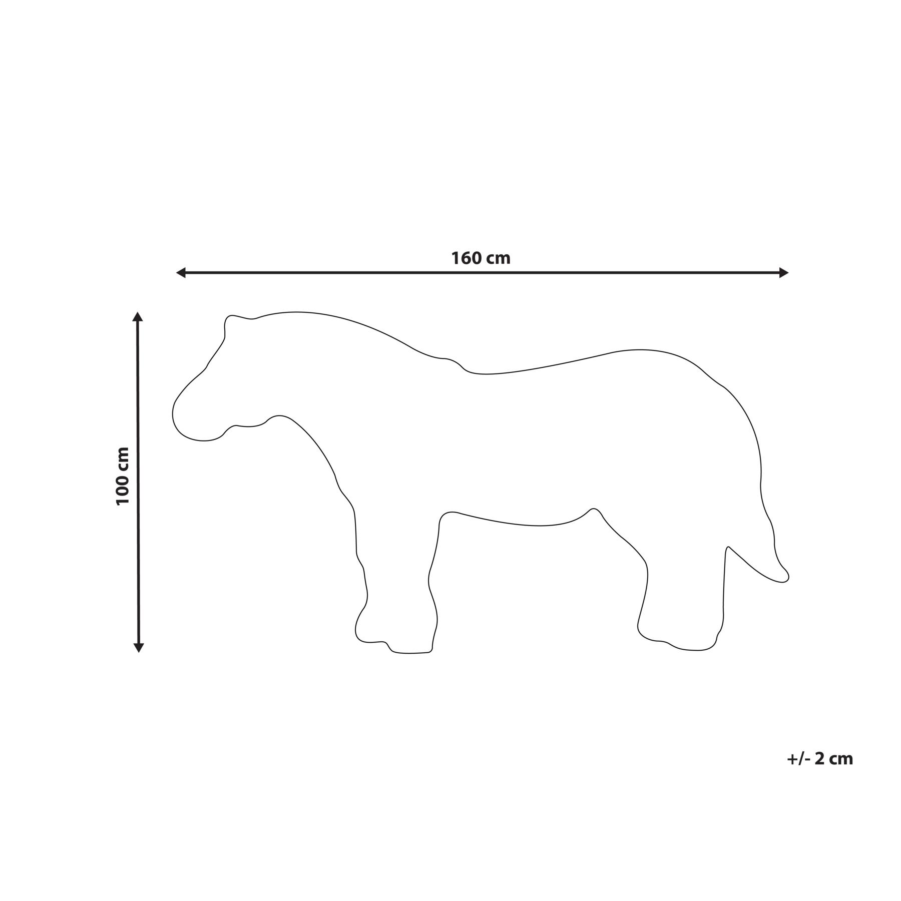 Beliani - KHUMBA - Kindervloerkleed - Wit|Zwart - 100 x 160 cm - Wol