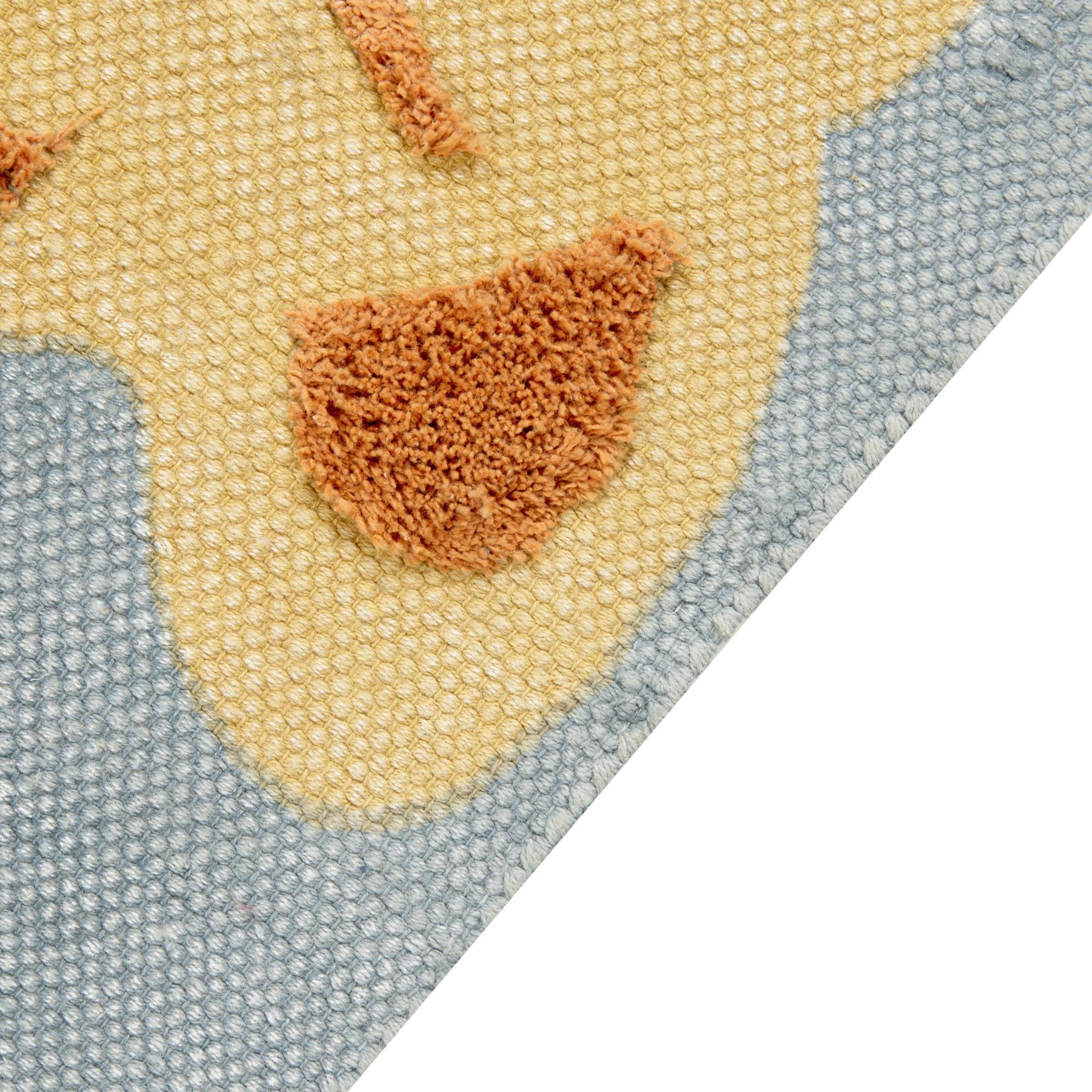 Beliani - TANGSE - Vloerkleed - Mosterdgeel - Katoen