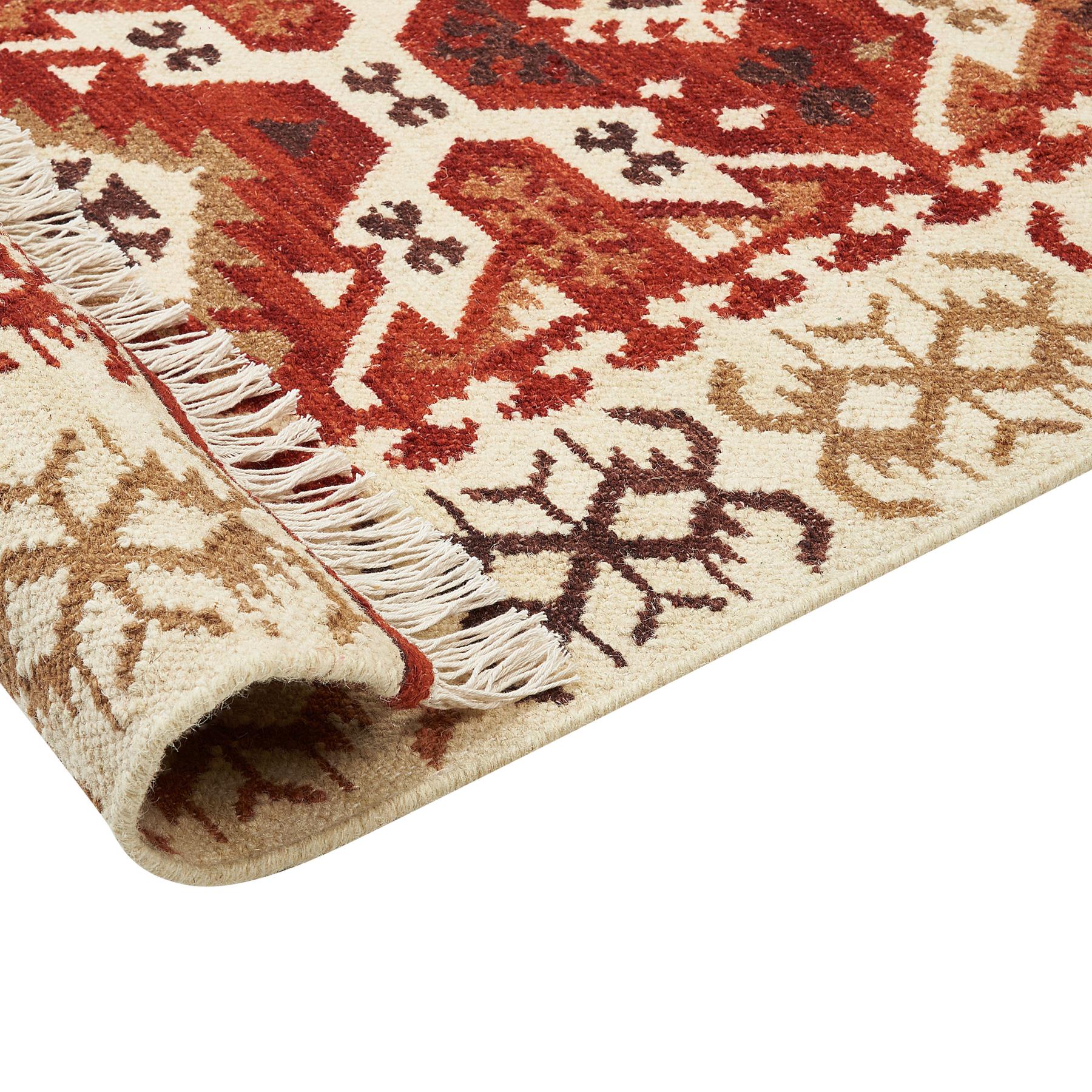 Beliani - VOSKEVAZ - Kelim vloerkleed - Multicolor - 80 x 150 cm - Wol