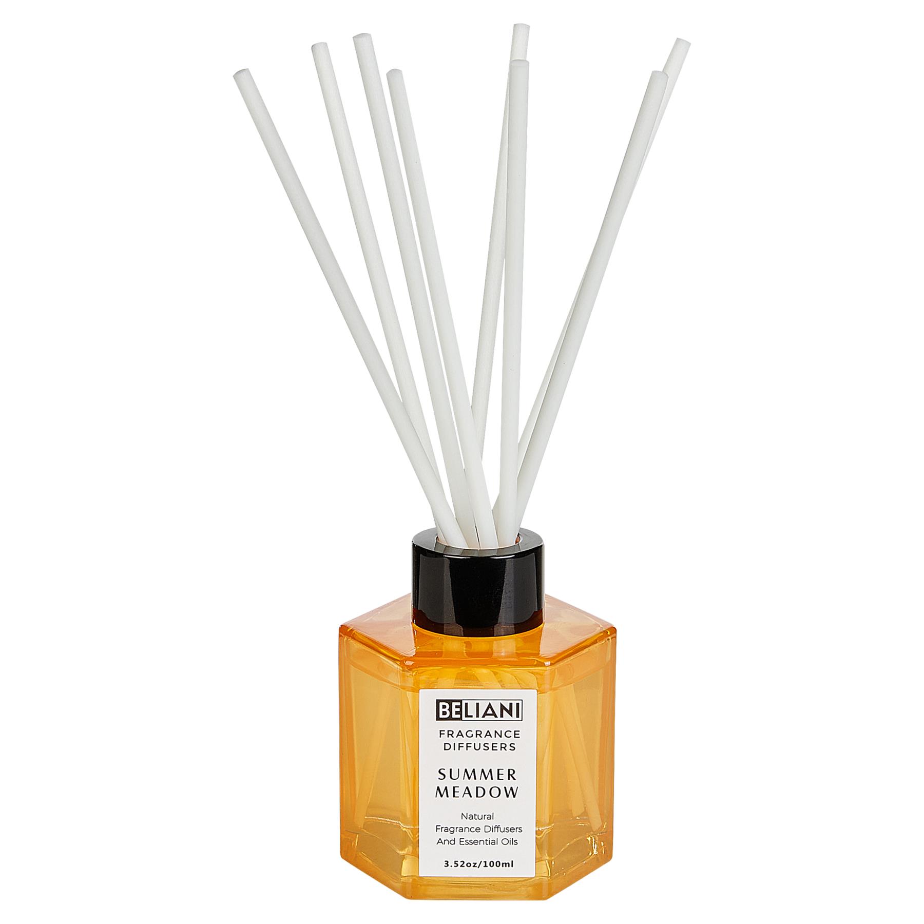 Beliani-CLASSY TINT-Geurkaars en geurstokjes-Zomerweide-Soja wax