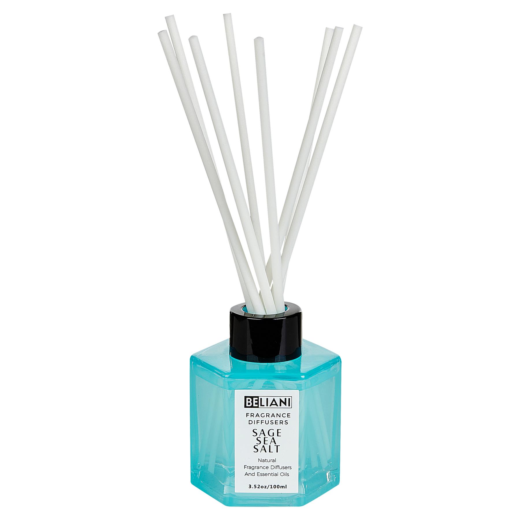 Beliani-CLASSY TINT-Geurkaars en geurstokjes-Salie Zeezout- Soja wax