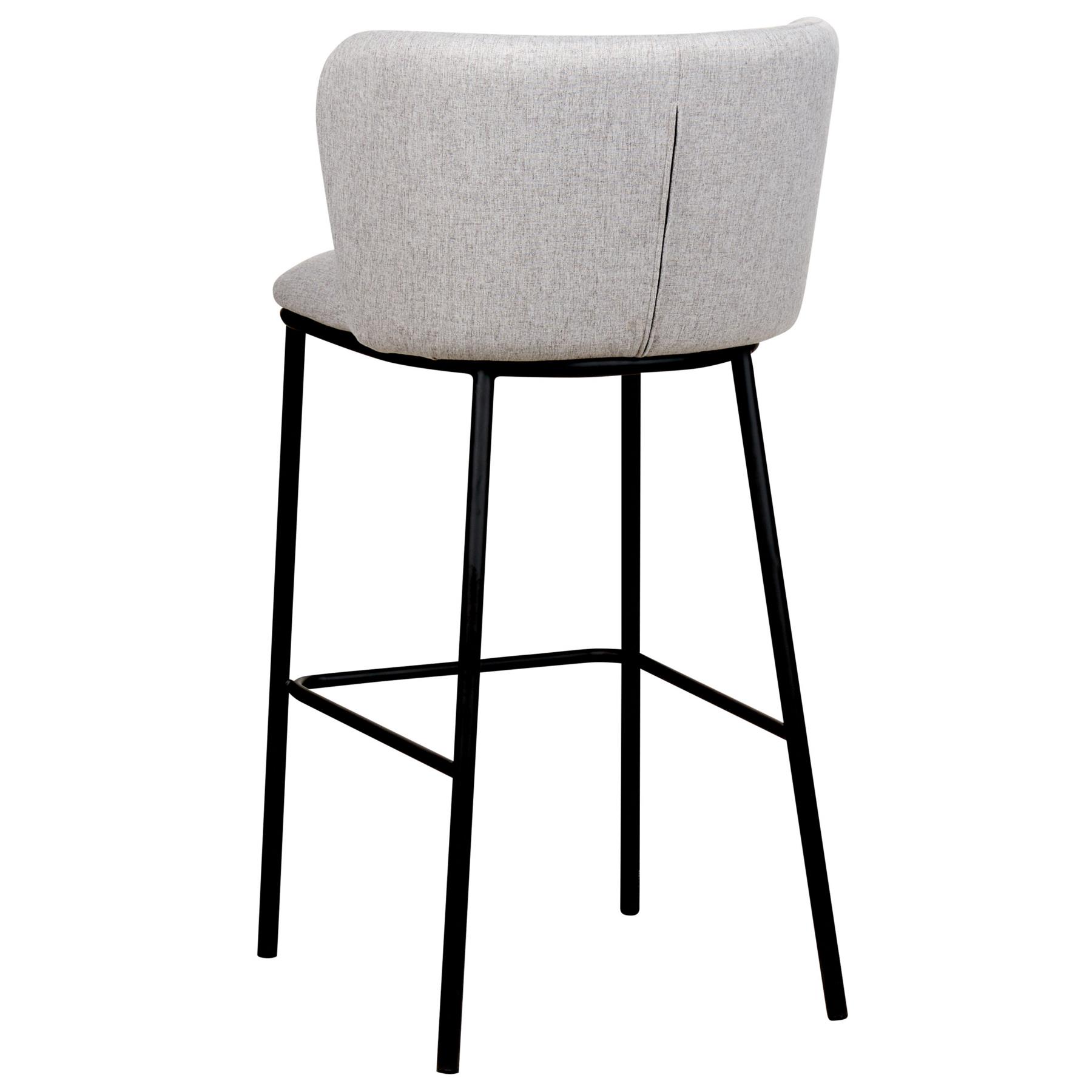 Beliani - MINA - Barkruk set van 2 - Grijs - Polyester