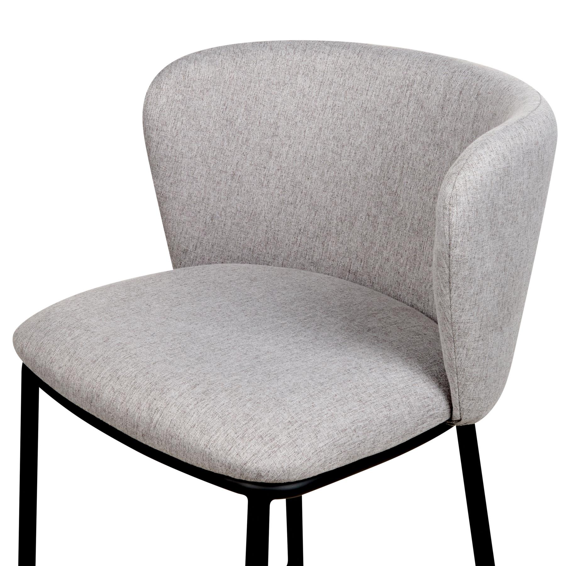Beliani - MINA - Barkruk set van 2 - Grijs - Polyester
