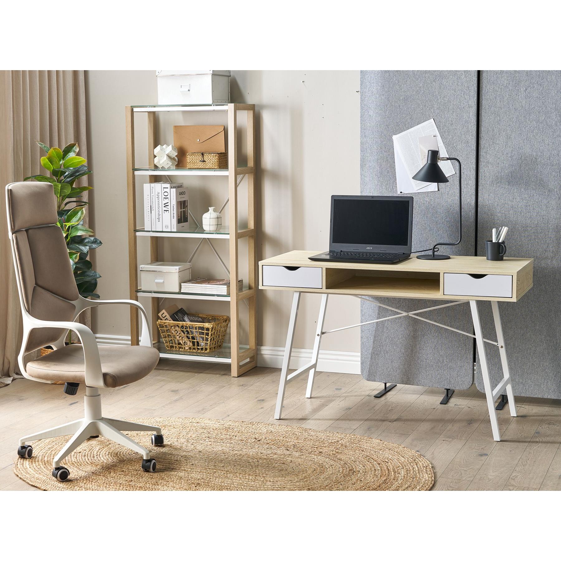 Beliani - JENKS|CLARITA - Bureauset - Wit - MDF