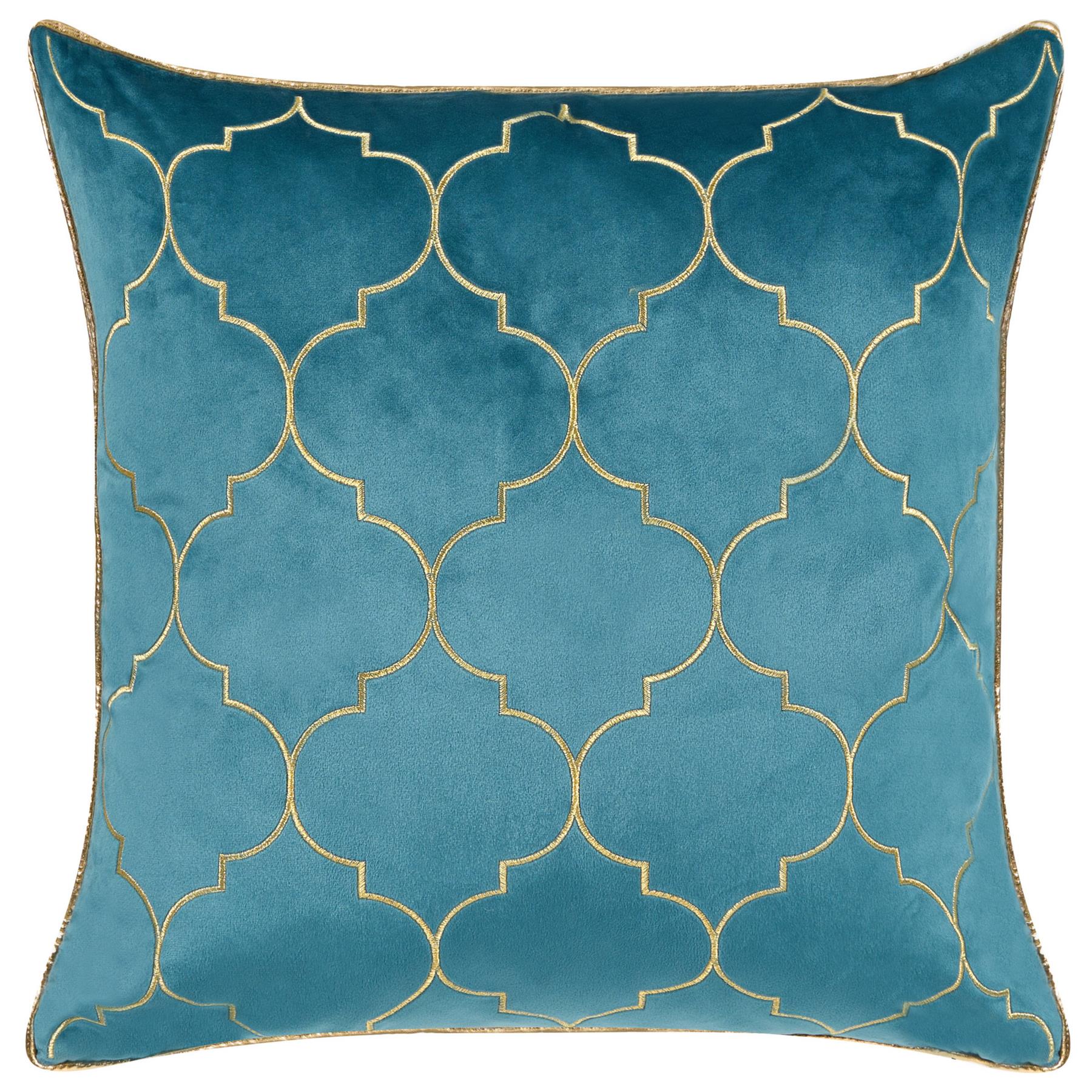 Beliani-ALYSSUM-Sierkussen set van 2-Blauw-45 x 45 cm-Polyester