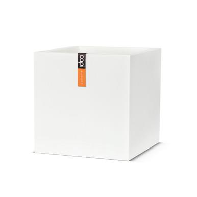 Capi Europe Bloempot vierkant Terrazzo - 60x60 - Wit