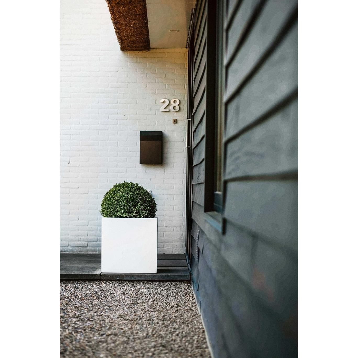 Capi Europe Bloempot vierkant Terrazzo - 60x60 - Wit