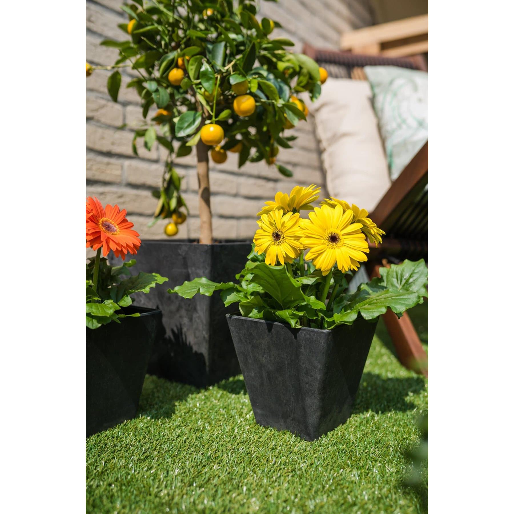 Artstone Bloempot Ella - 35x34 - Oak