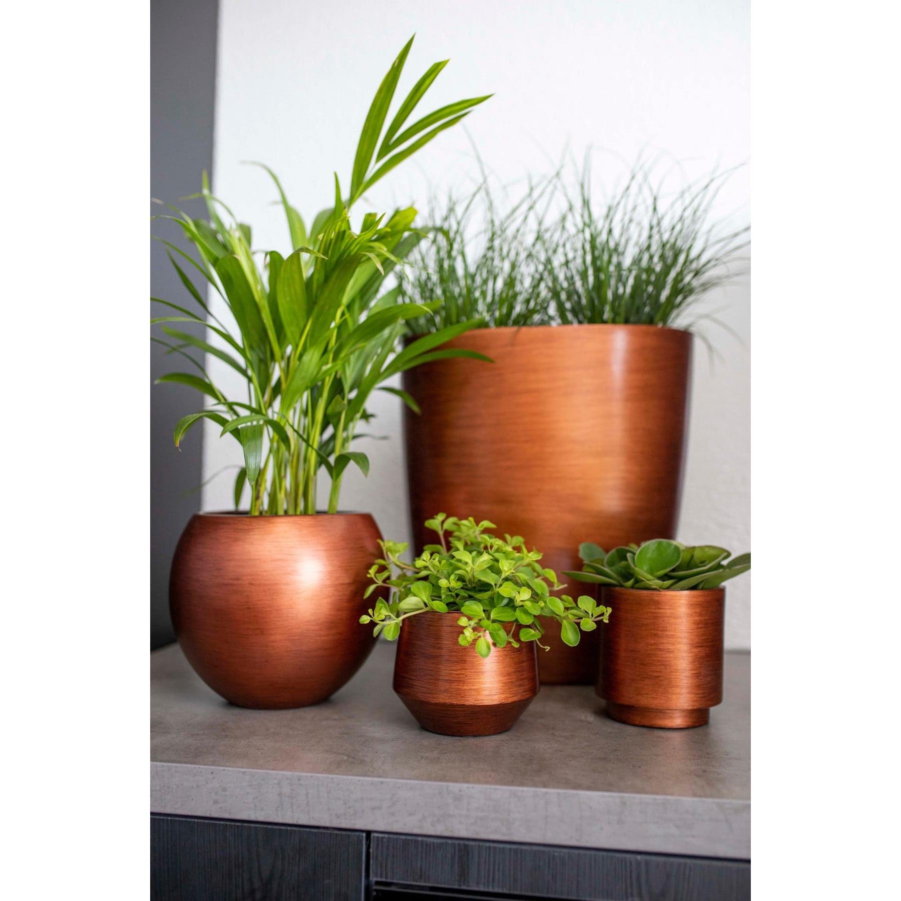 Capi Europe Vaas bol Retro Gold & Copper - 10x9 - Koper