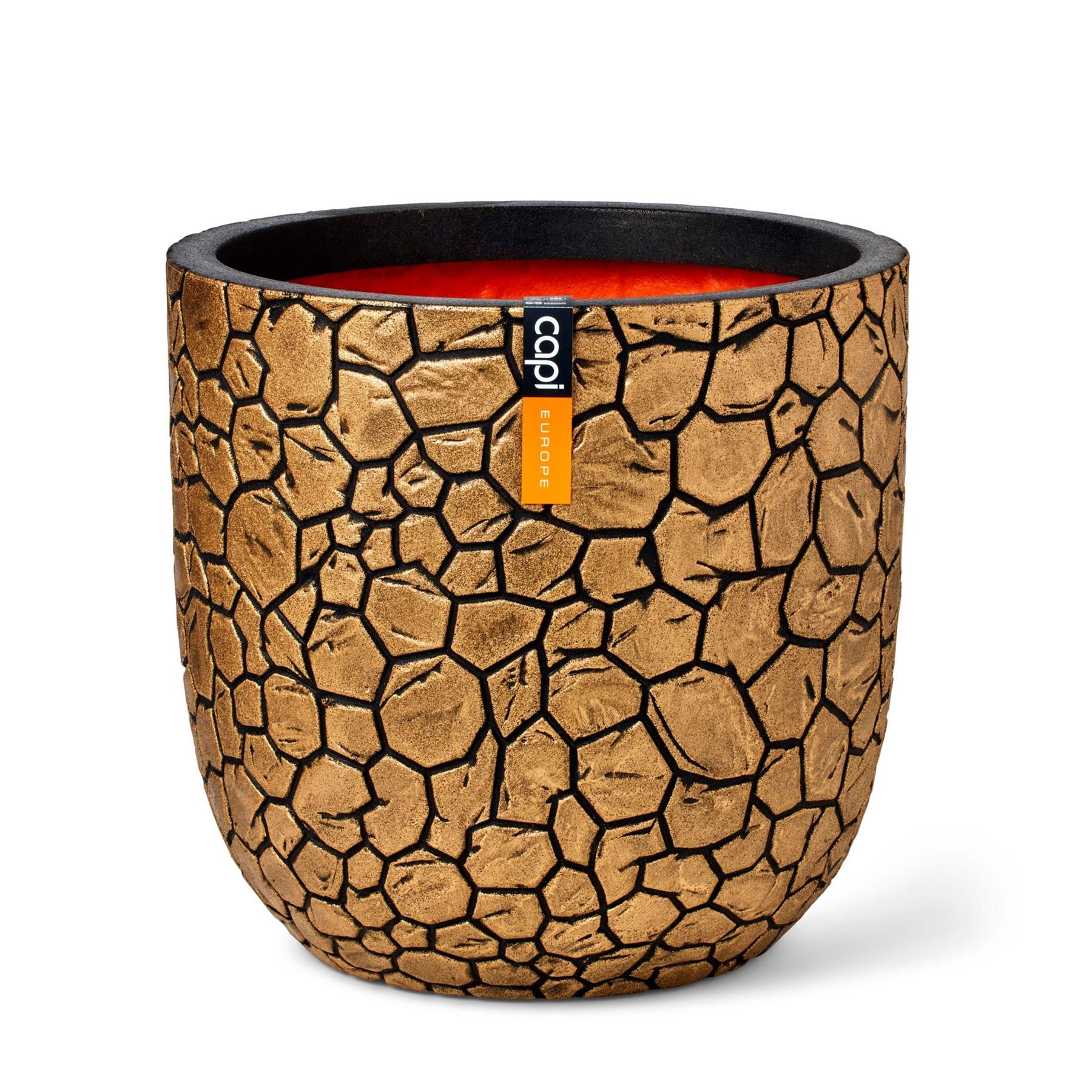 Capi Europe Bloempot bol Clay NL - 43x41 - Goud