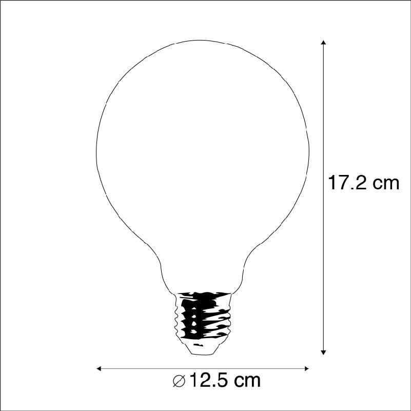 LUEDD Set van 3 E27 dimbare LED lampen G125 goud 5W 450 lm 2200K