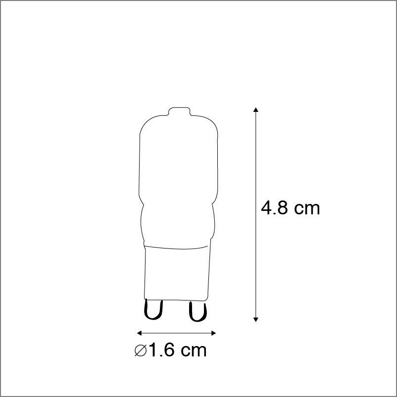 LUEDD Set van 5 G9 LED lampen CUTE PC 2W 200 lm 2700K