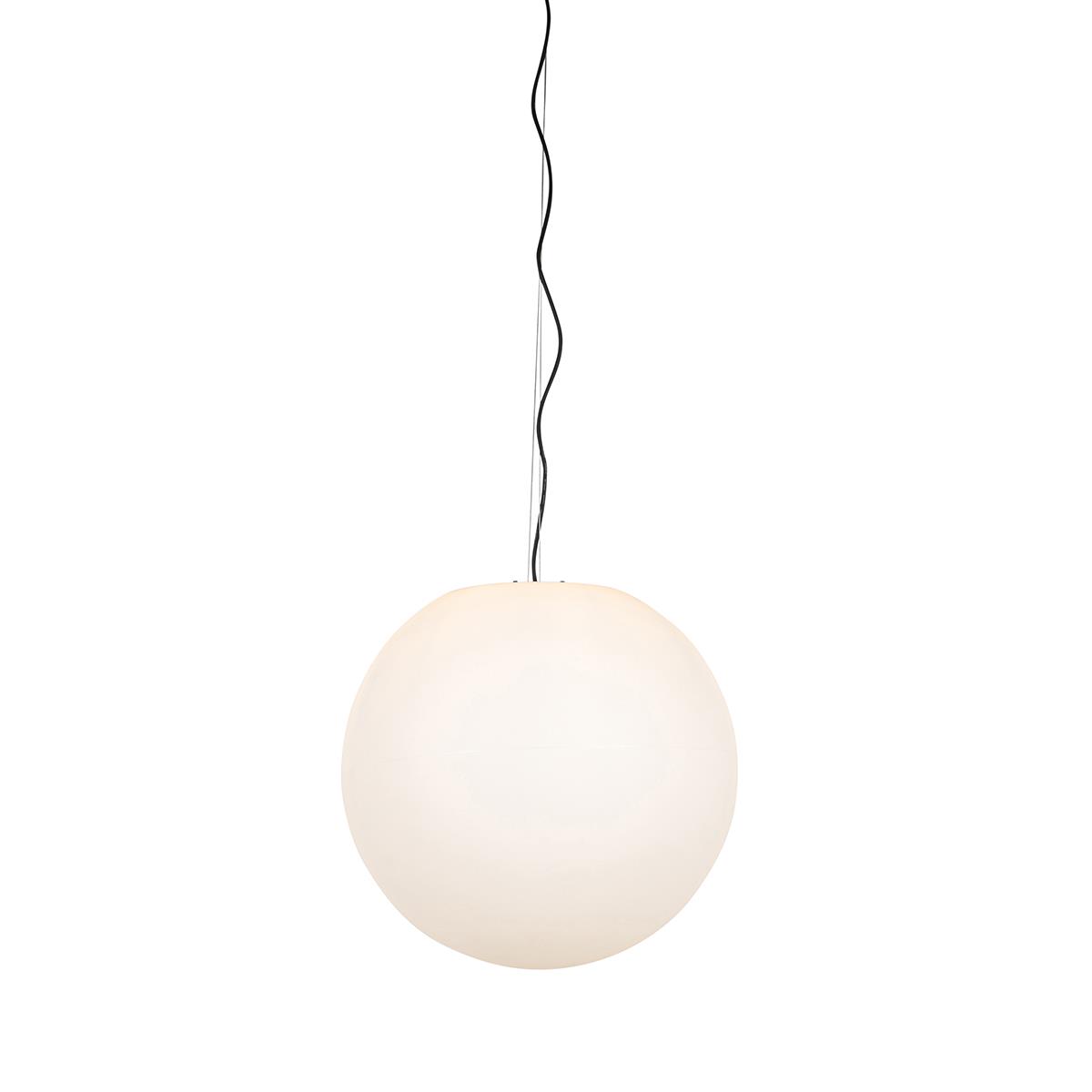 QAZQA Moderne buiten hanglamp wit 56 cm IP65 - Nura