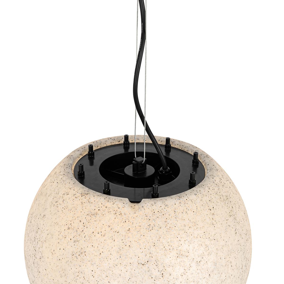 QAZQA Moderne buiten hanglamp grijs 35 cm IP44 - Nura