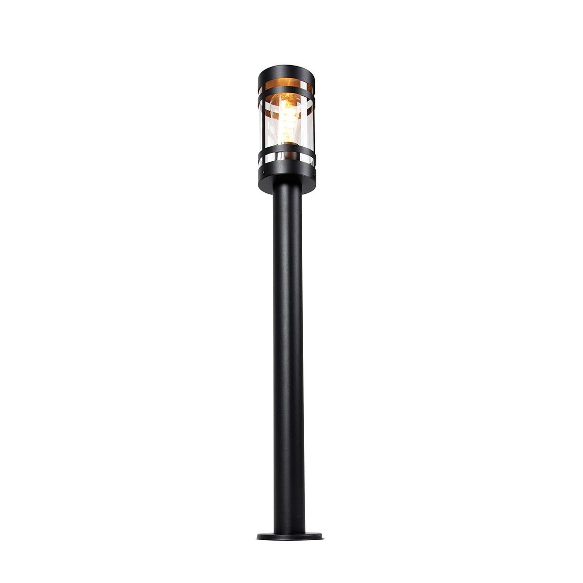 QAZQA Smart buitenlamp zwart 80 cm IP44 incl. Wifi ST64 - Gleam