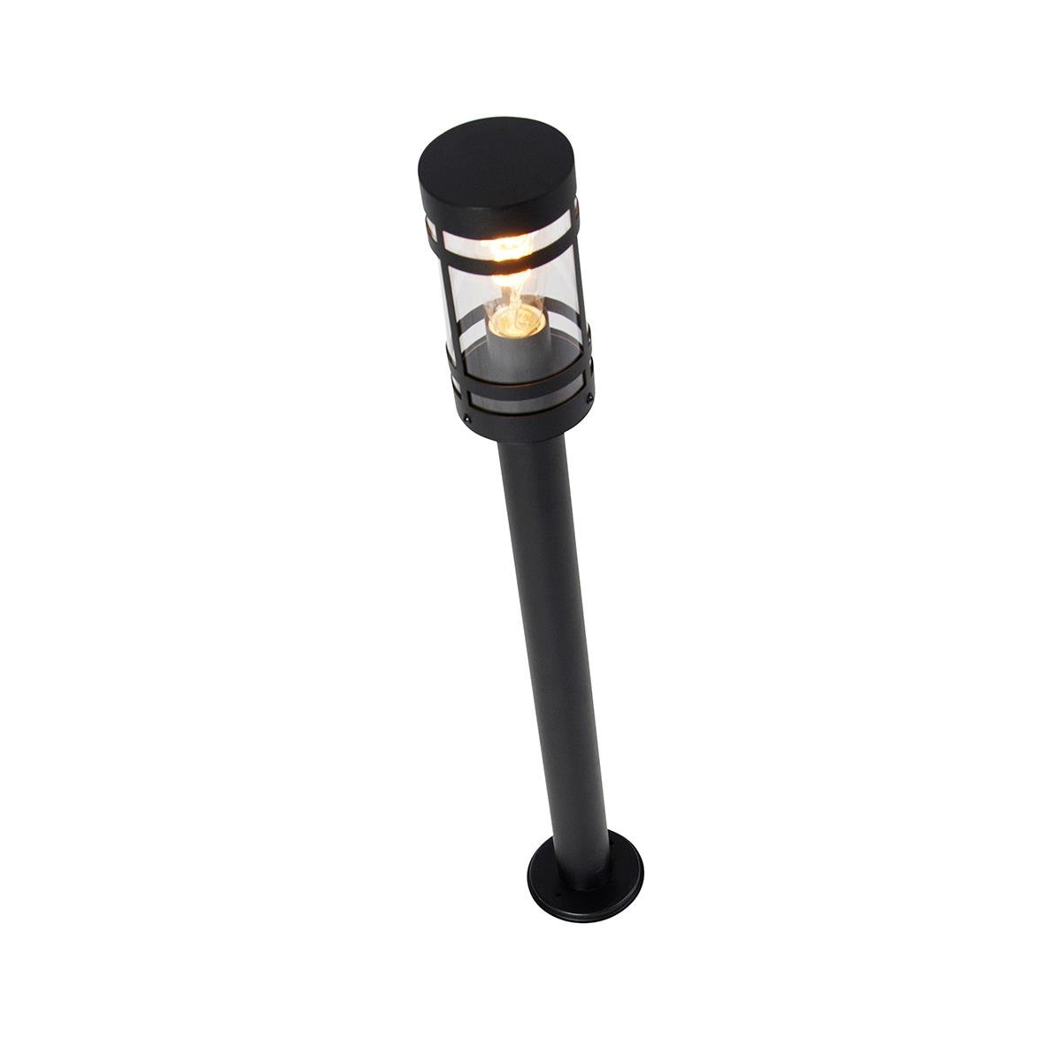 QAZQA Smart buitenlamp zwart 80 cm IP44 incl. Wifi ST64 - Gleam