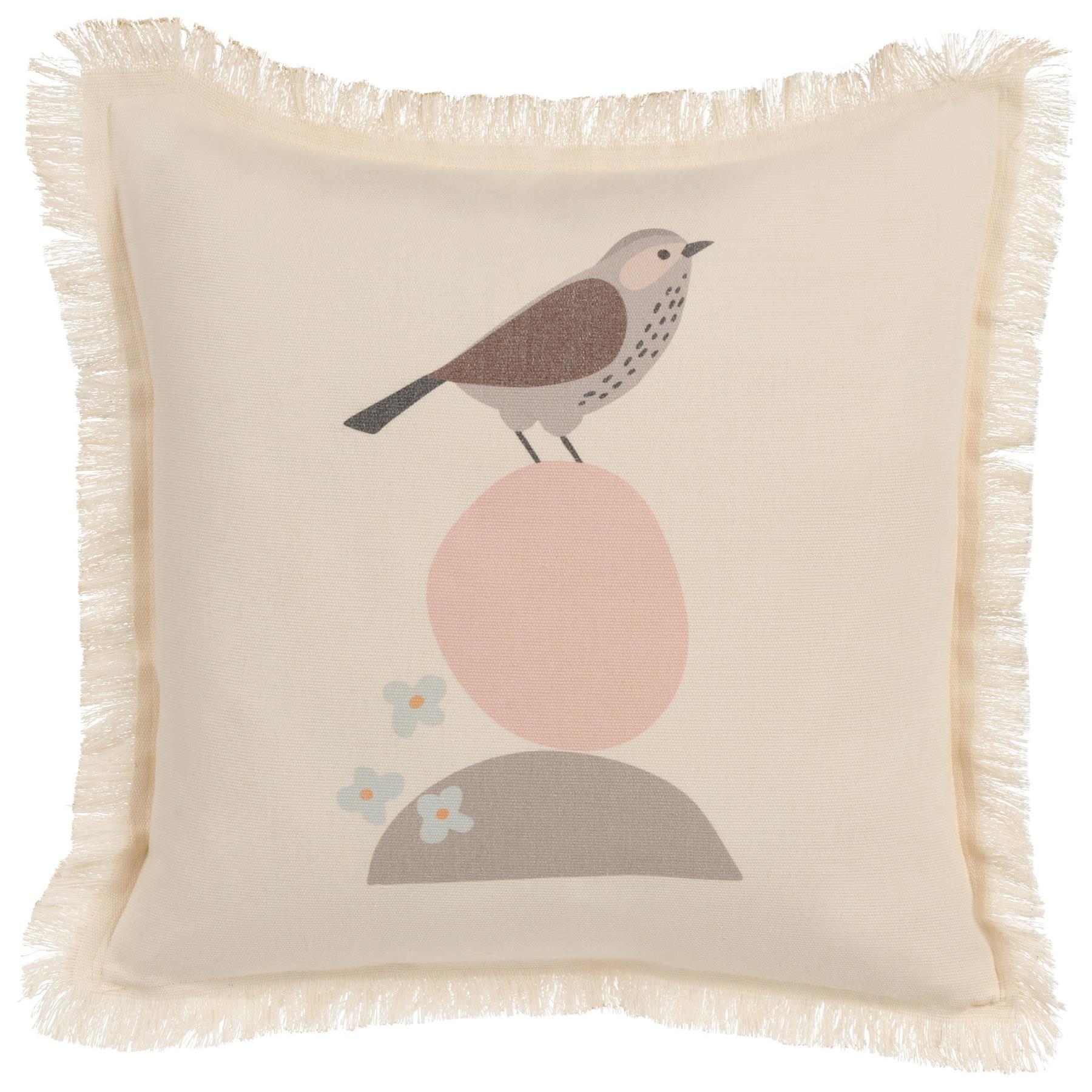 Beliani-WATTLE-Sierkussen set van 2-Beige-60 x 60 cm-Polyester